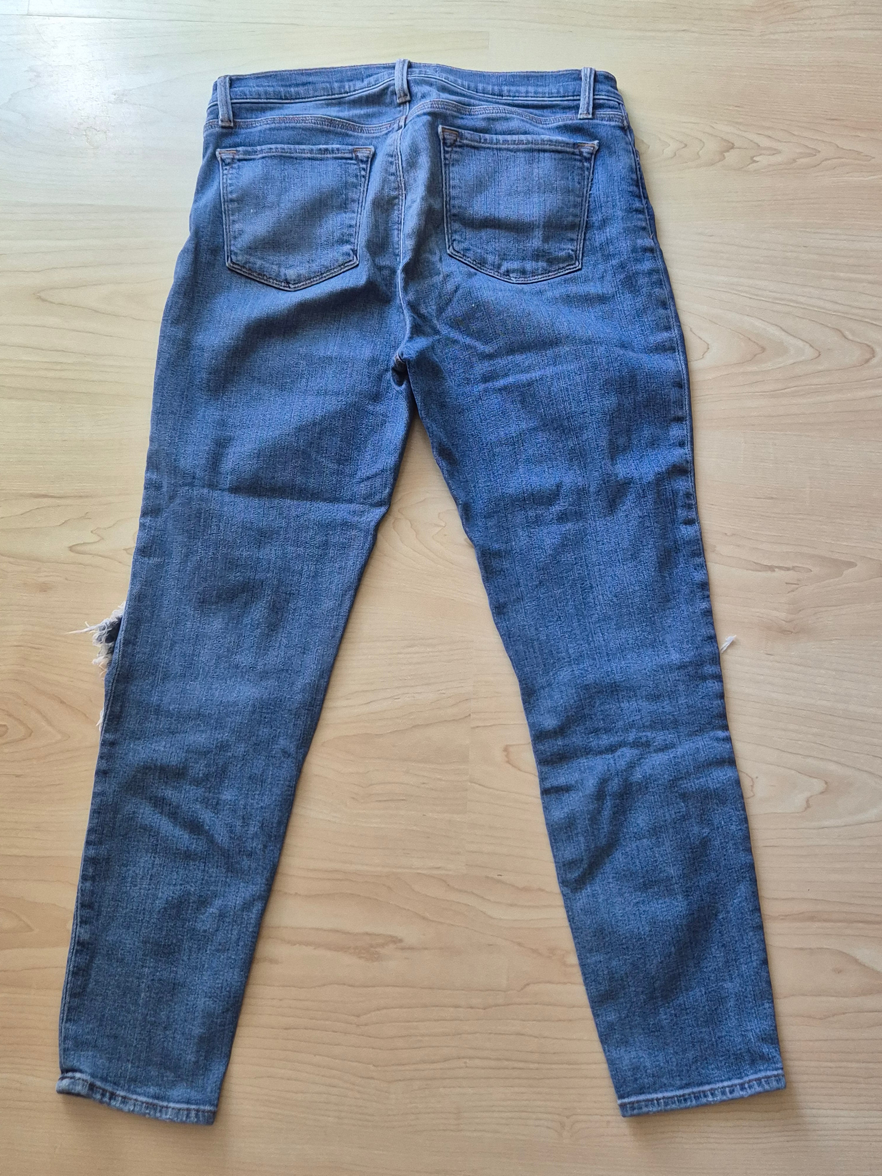 J Brand Damen Skinny Jeans 29 Blau Distressed Denim Gut