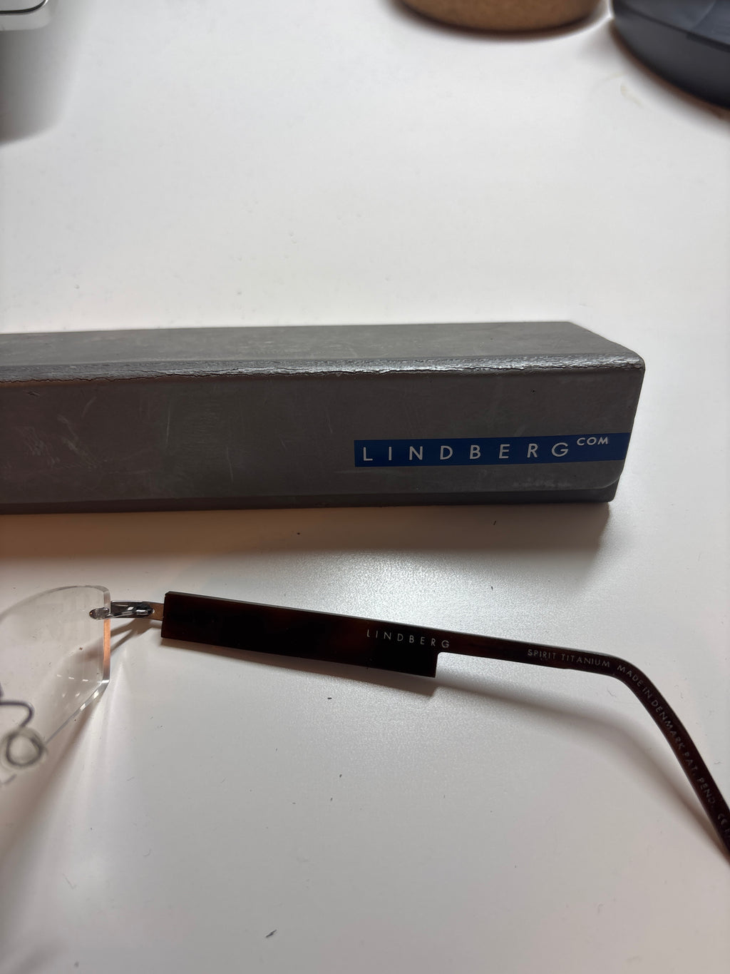 Lindberg Spirit Titanium randlos 51-18-140 Gunmetal, sehr guter Zustand