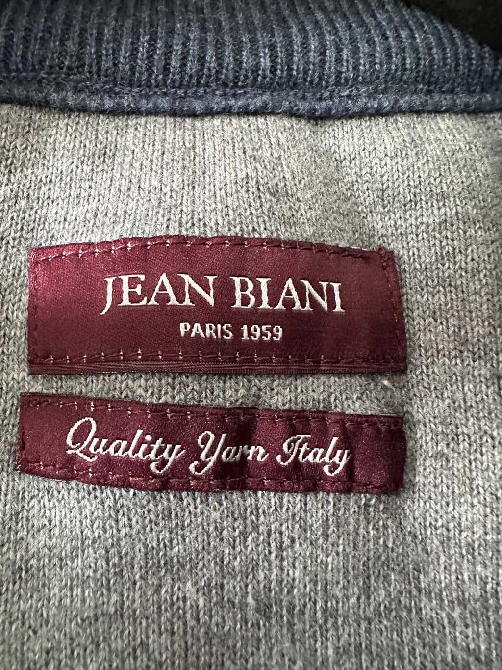 Jean Biani Strick-Cardigan, Gr. S, Blau, Sehr guter Zustand, Reißverschluss