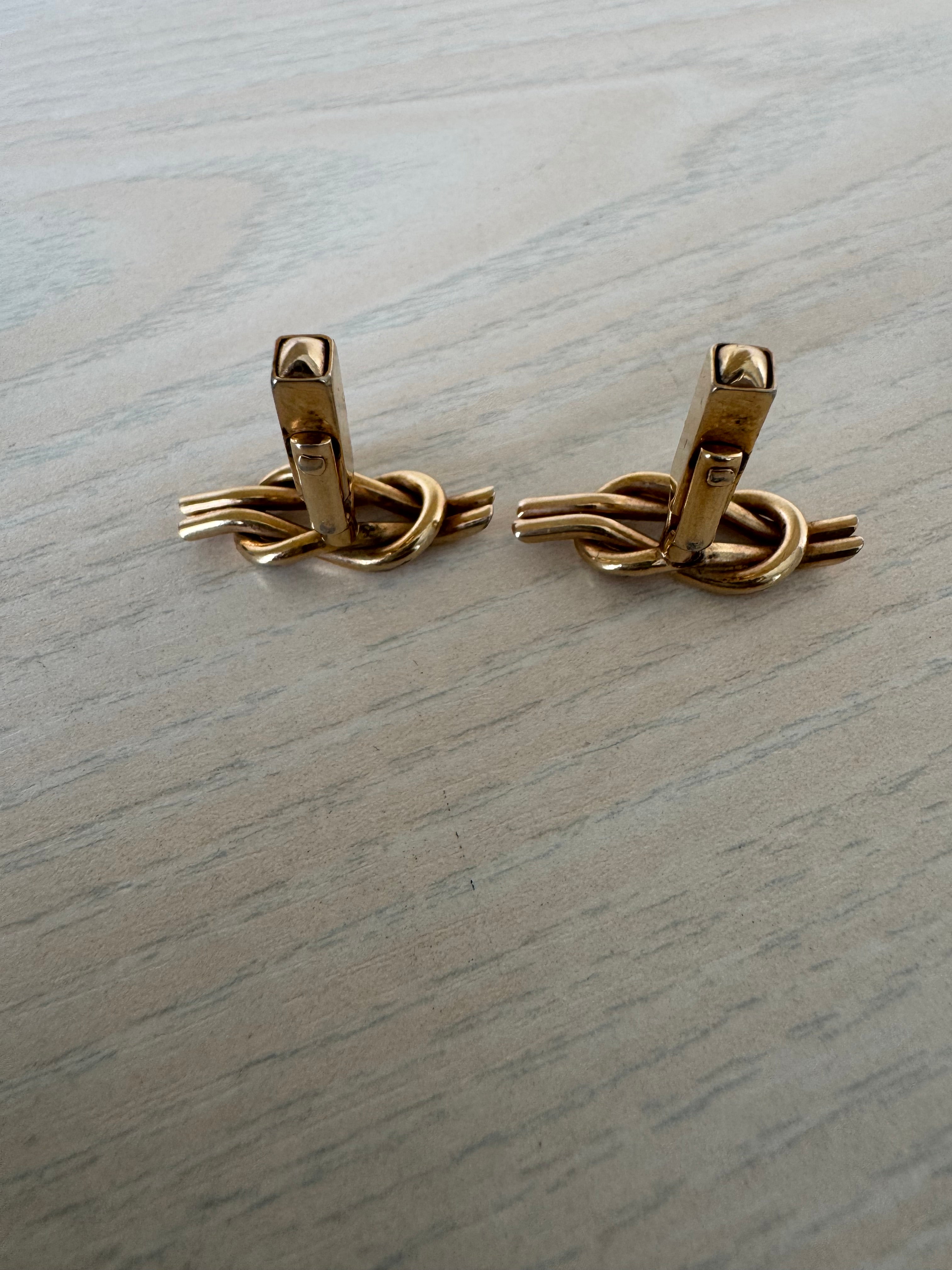 Mya Førn Silver-Tone Cufflinks with Clear Stone | Good | Presentation Box + 3 Sets
