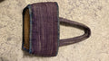 Lila Handgefertigte Strohtasche Mittel Vintage Boho Korb – Gebraucht
