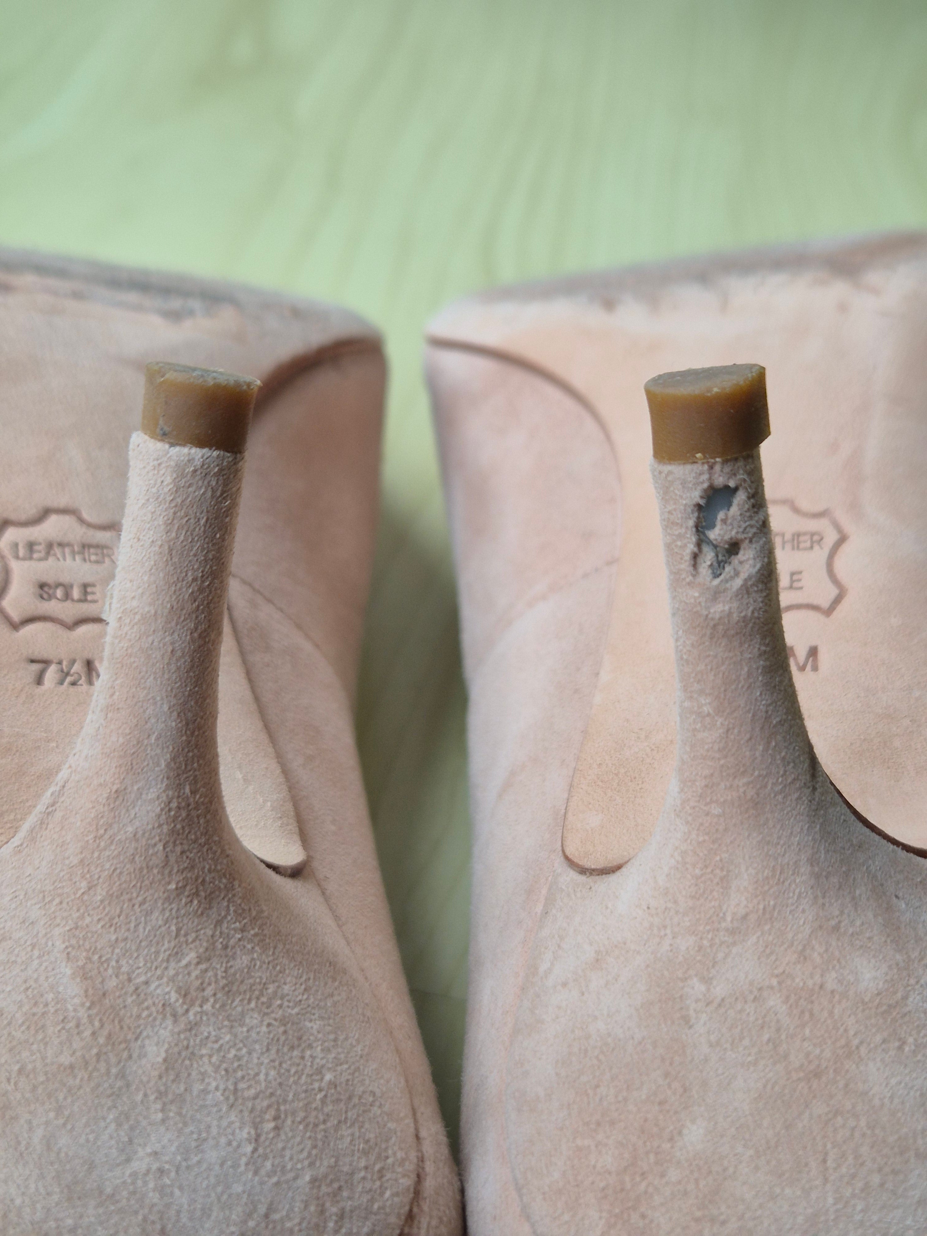 Tory Burch Emilia Pump 65mm Wildleder Beige EU 38 Gebraucht