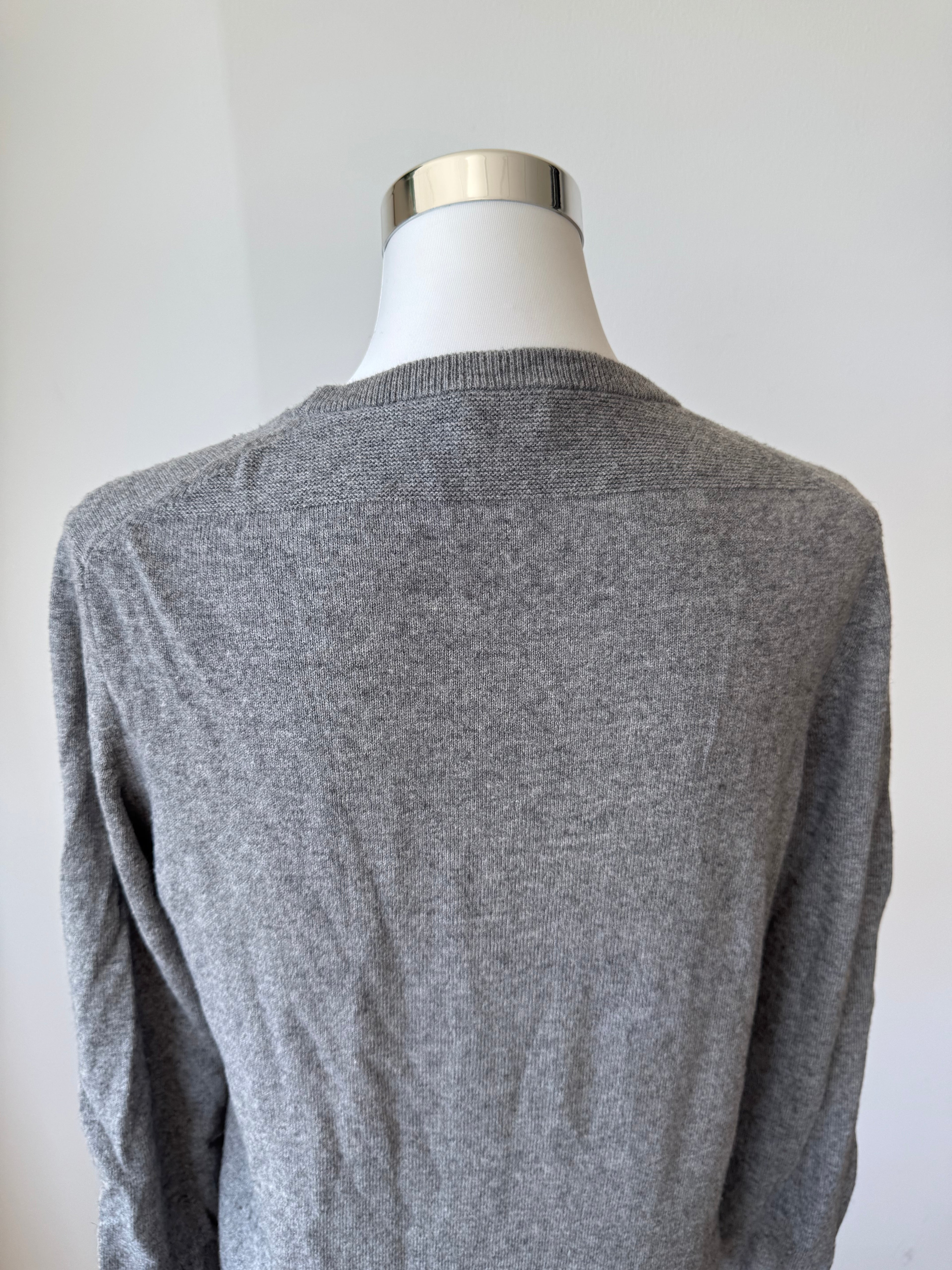 Closed cashmere blend crew-neck sweater grey melange M good condition