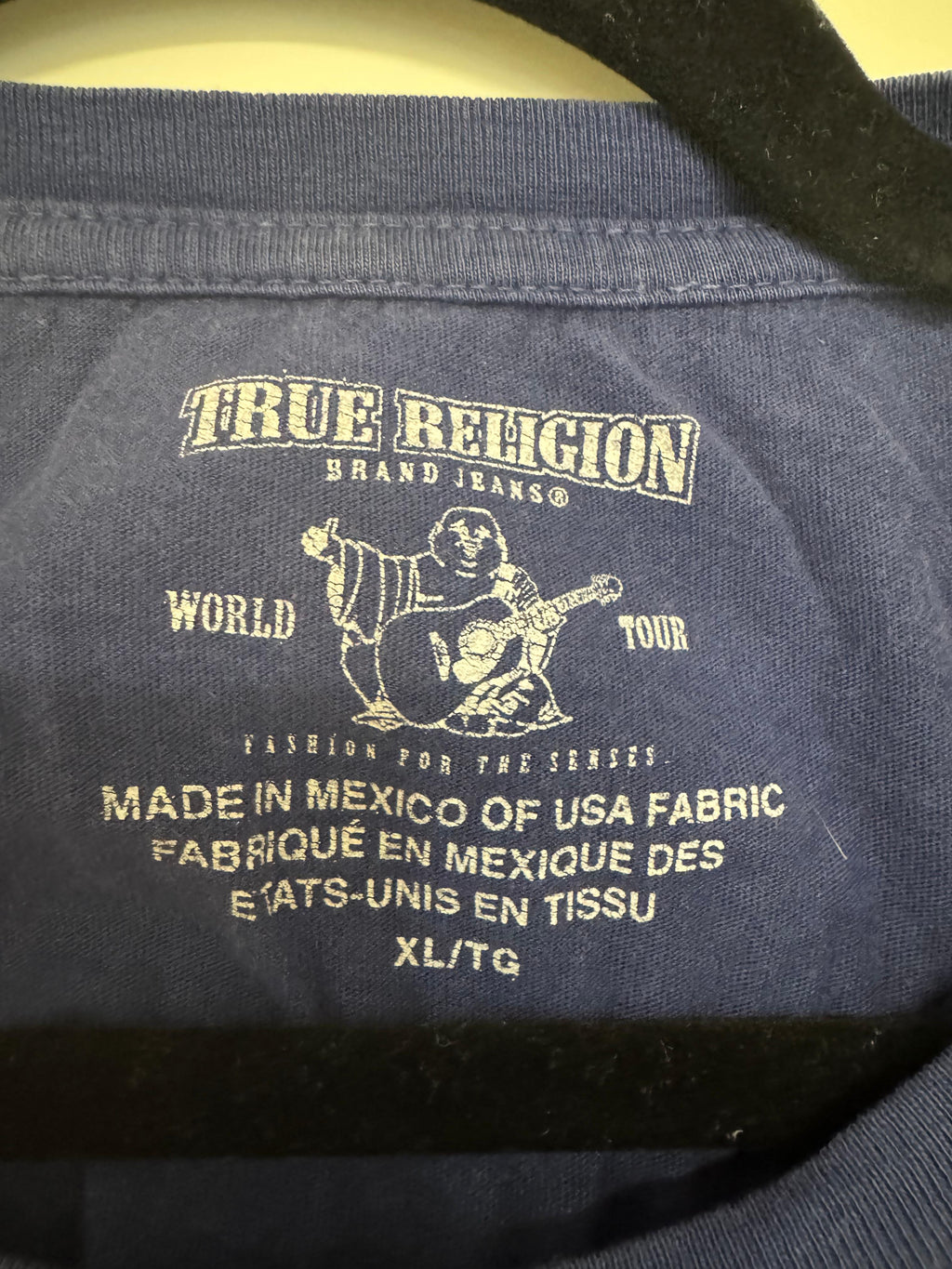 True Religion Trading Co. Graphic T-Shirt | XL | Navy | guter Zustand