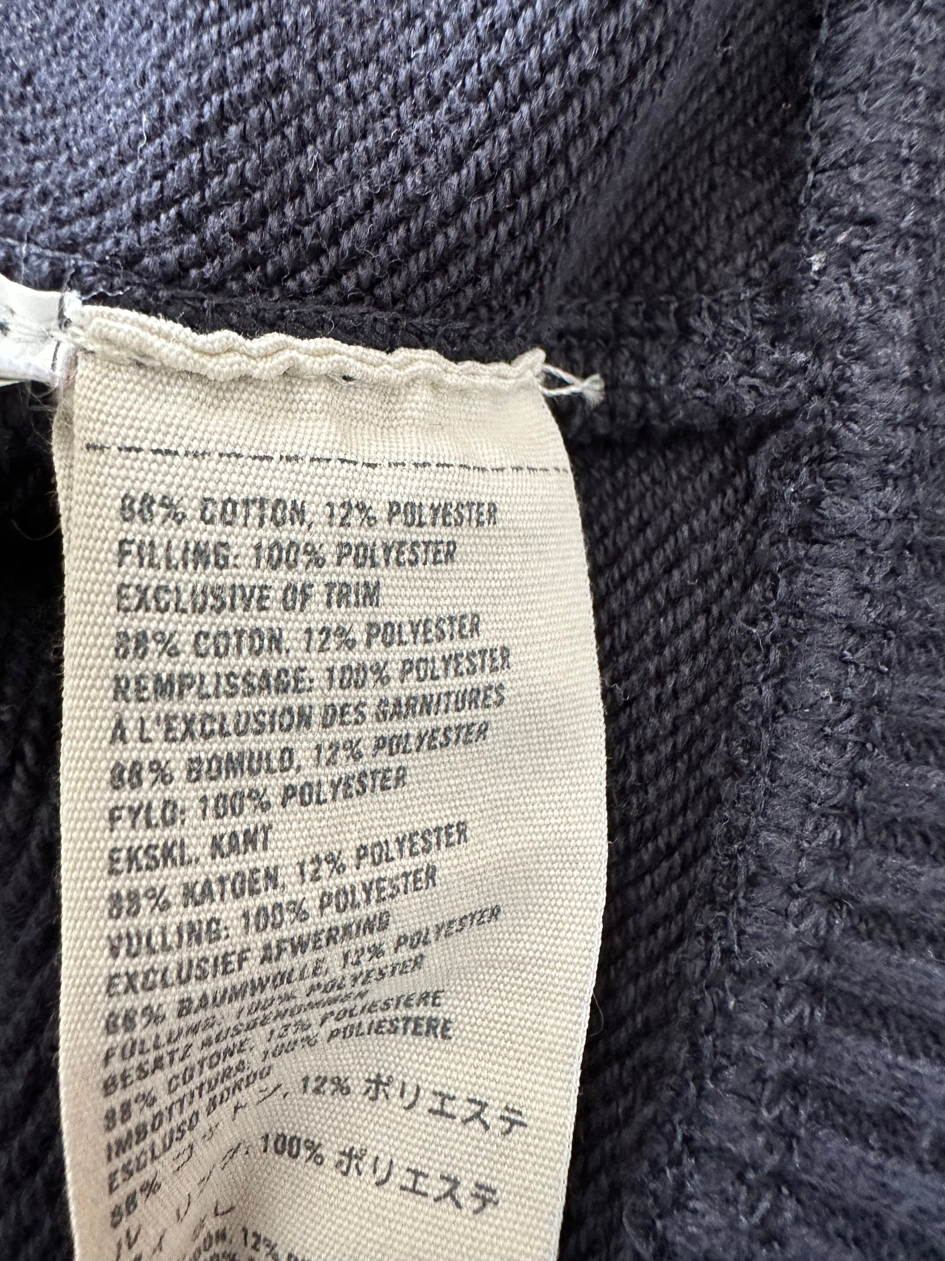 Abercrombie & Fitch Navy Button-Up Hoodie Jacke L MUSCLE, guter Zustand
