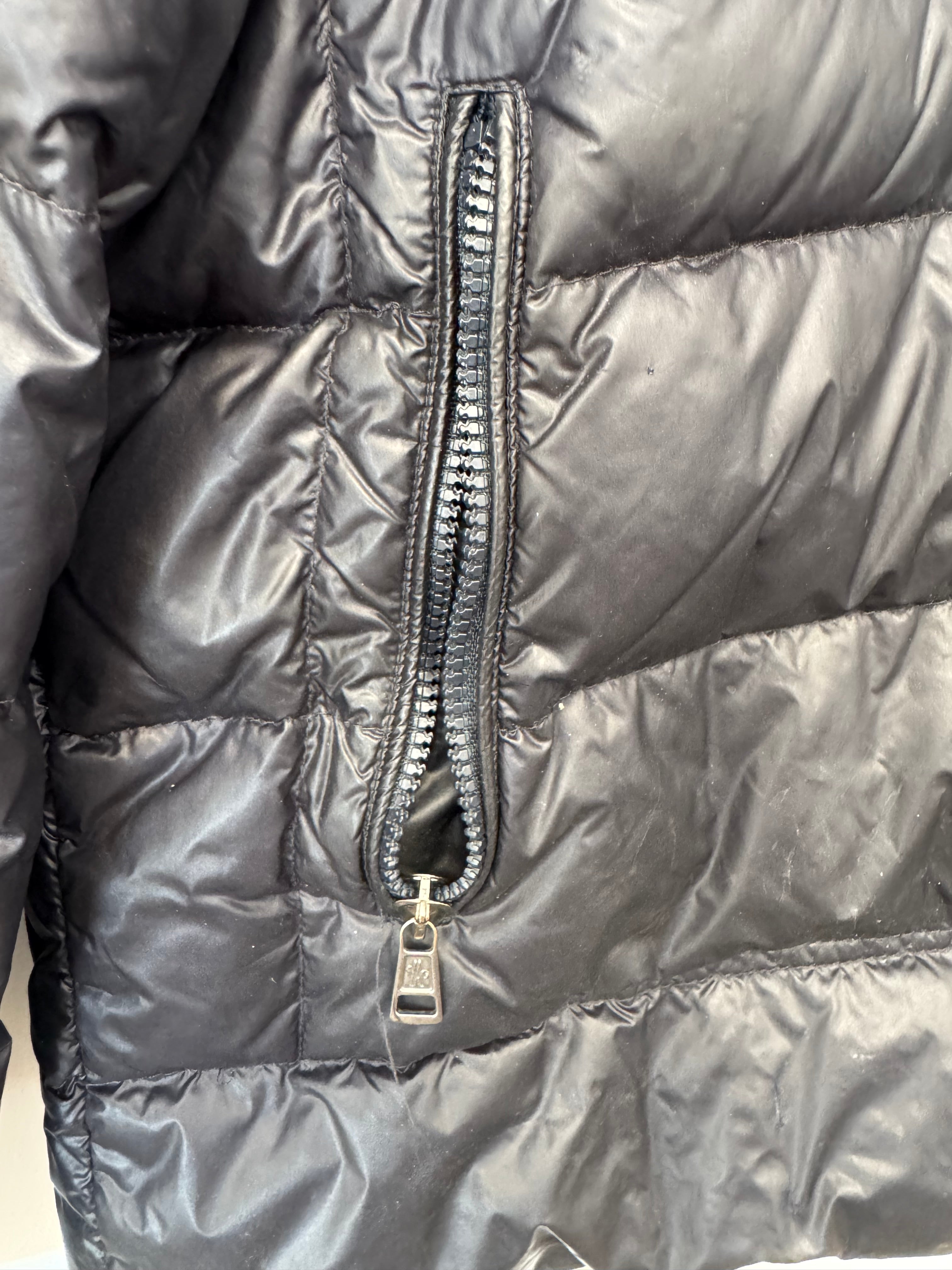 Moncler Maya Herren Daunenjacke Gr. 5 (L/XL) Schwarz – Sehr gut, Puffer, Strickkragen