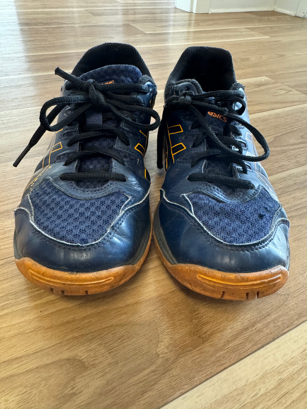 ASICS Gel-Flare 7 Volleyballschuhe | EU 35.5 | Blau/Schwarz-Gelb | guter Zustand
