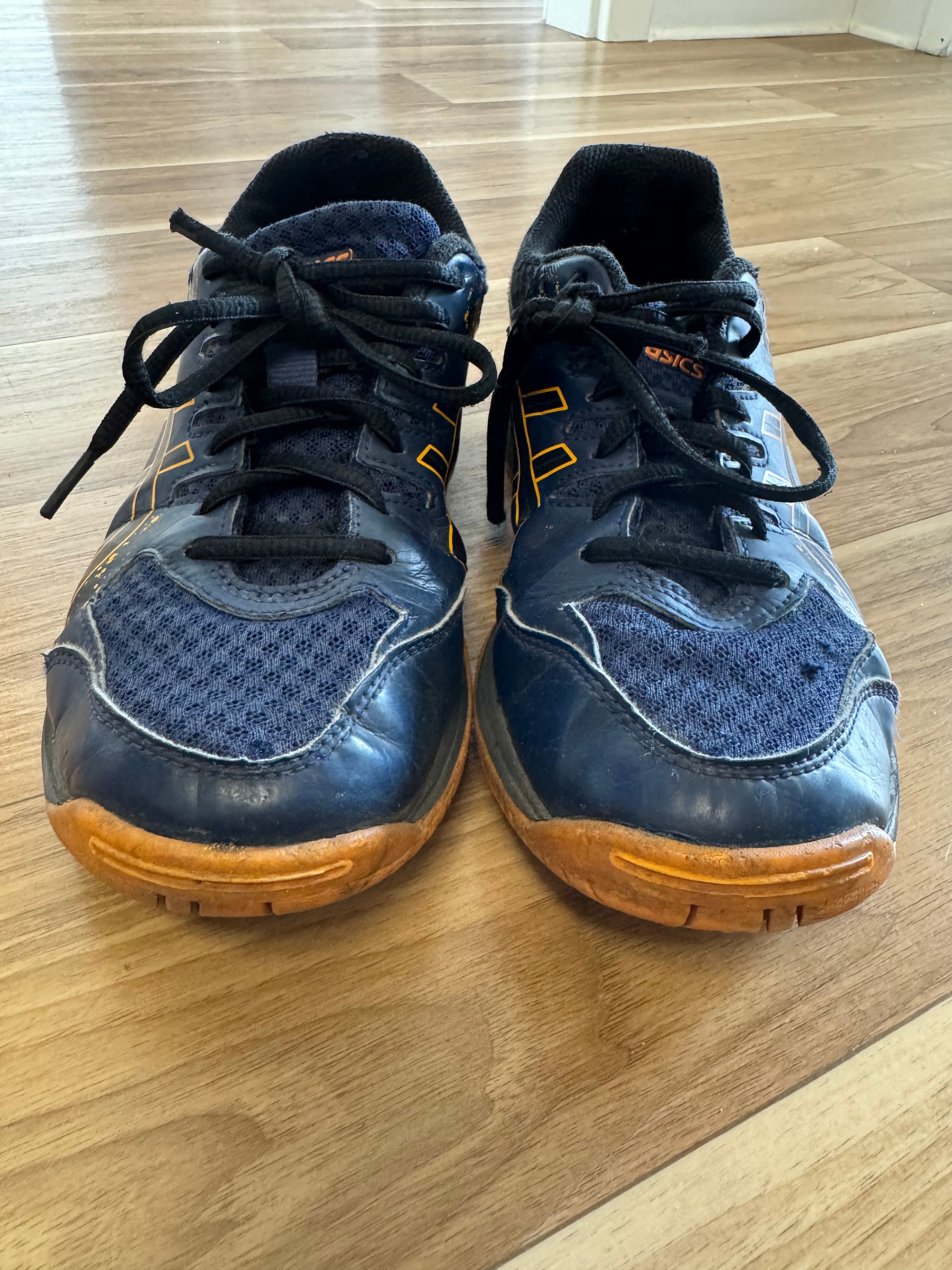 ASICS Gel-Flare 7 Volleyballschuhe | EU 35.5 | Blau/Schwarz-Gelb | guter Zustand