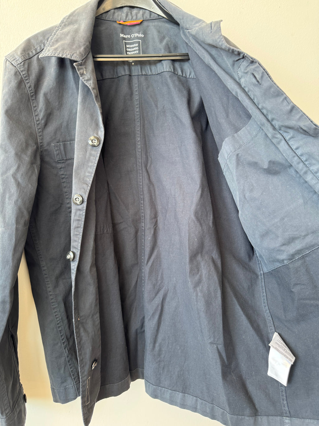 Marc O’Polo Overshirt Herren M Navy Blau Bio-Baumwolle Gebraucht