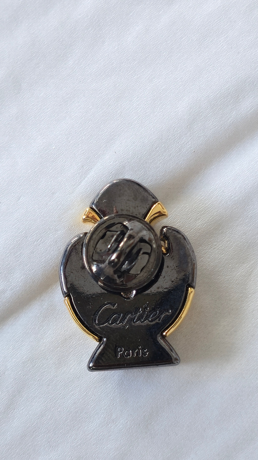 Seltene Cartier Panthère Parfümflakon Anstecknadel Gold/Emaille Sehr Gut