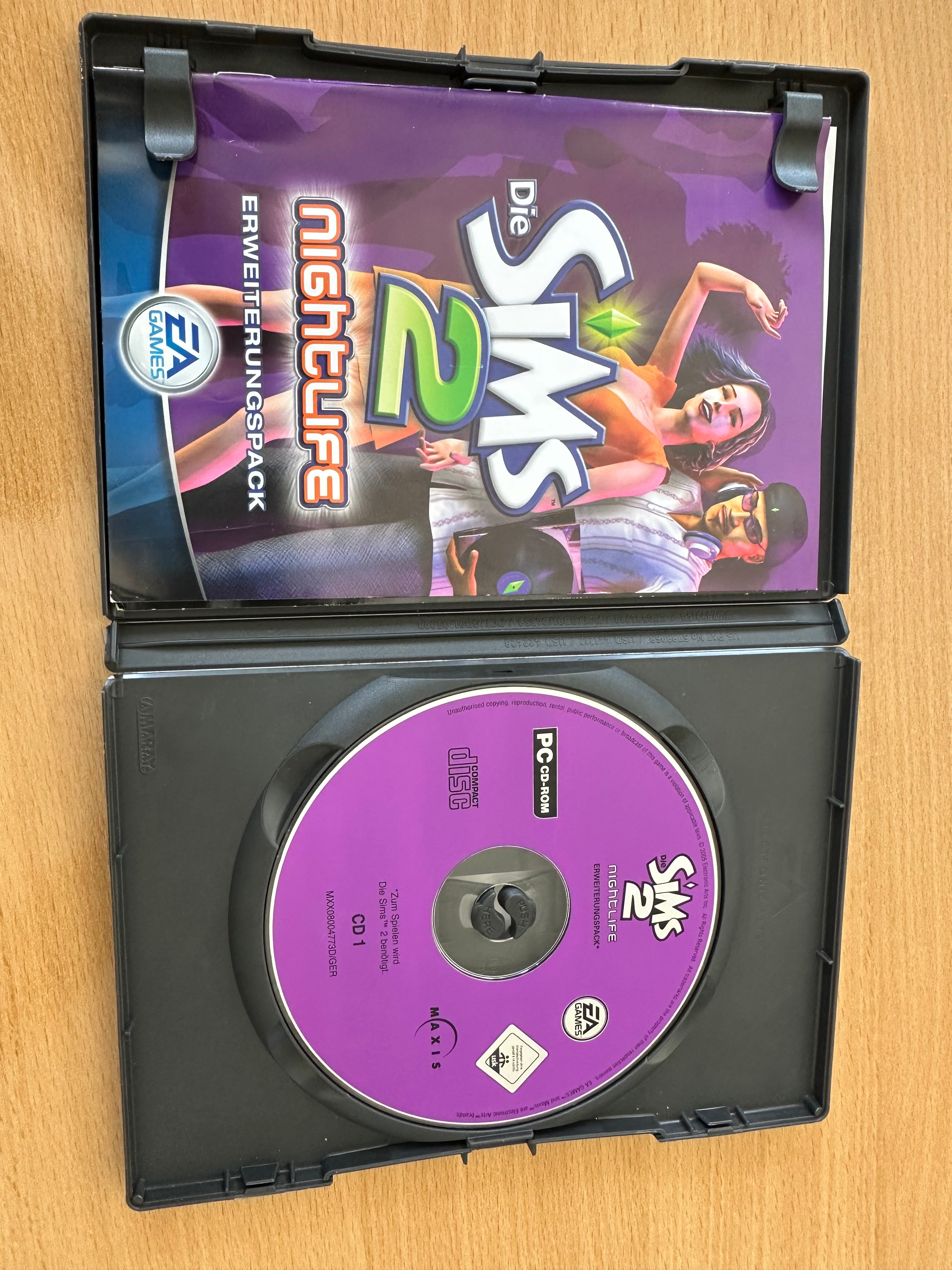 Die Sims 2 Nightlife Erweiterung (PC, Deutsch) – komplett, guter Zustand