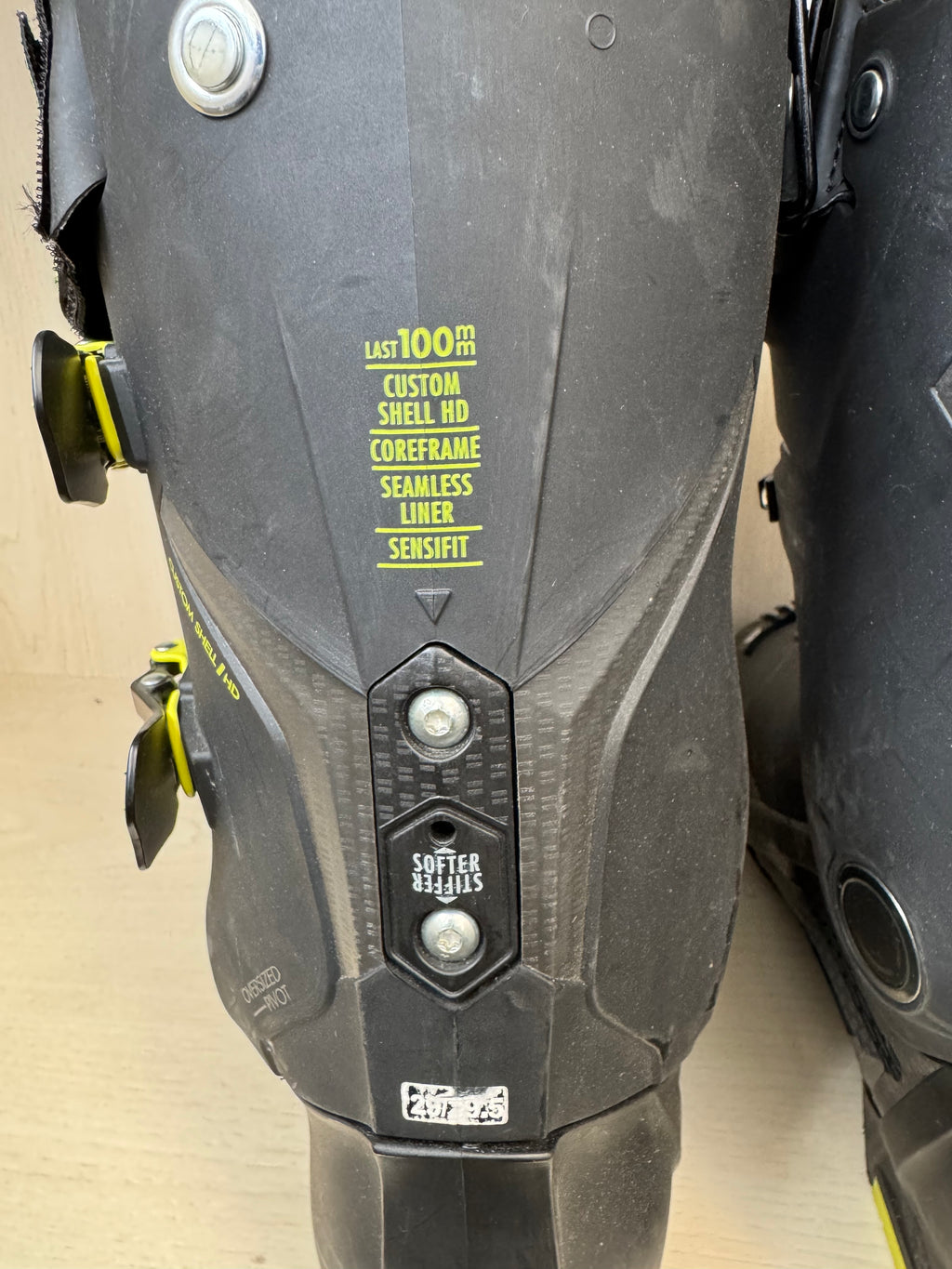 Salomon S/Pro 110 Herren Skischuhe – Größe 29, Schwarz/Gelb, sehr guter Zustand