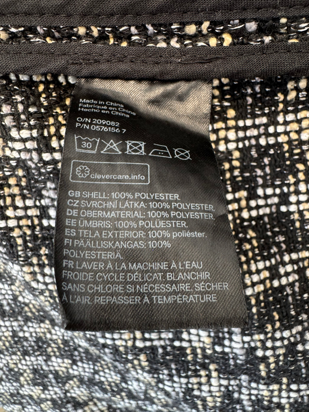 Zara Tweed Mantel, EU 40, Schwarz-Weiß, sehr guter Zustand