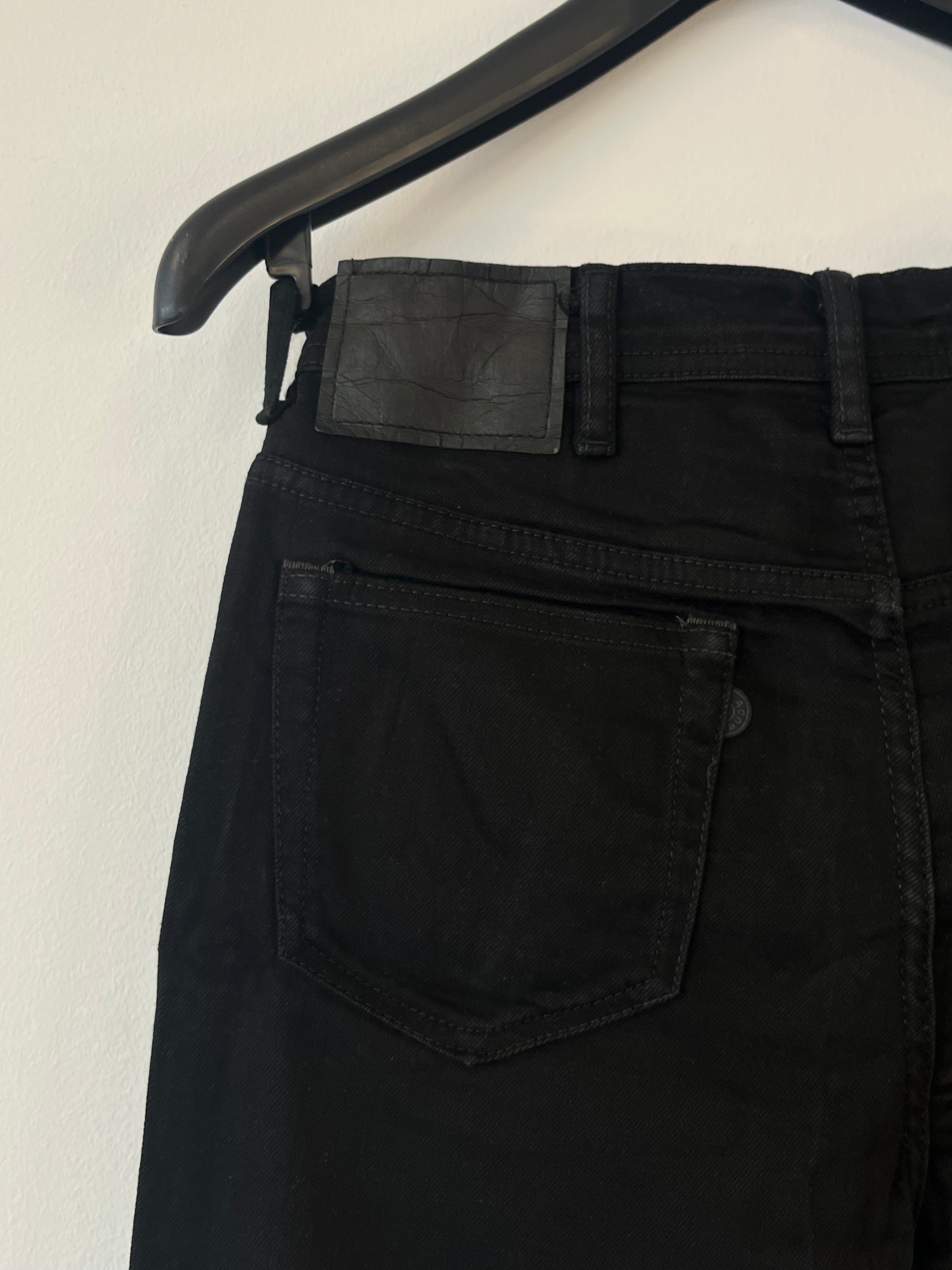 Acne Studios Blå Konst River Stay Black Jeans W29 L32 Schwarz, guter Zustand