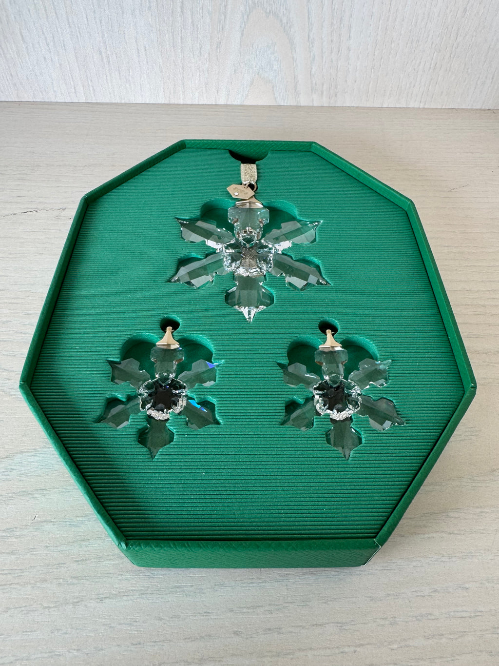 Swarovski Annual Edition Ornament Set | 3-Piece | Boxed | Like New