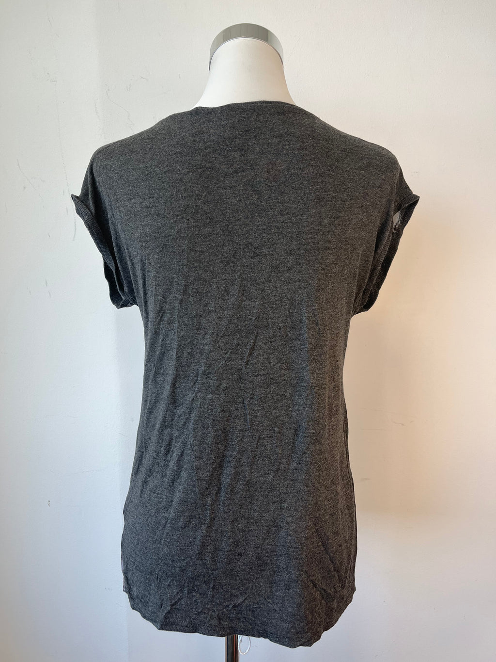 Soyaconcept Tunic Blouse – Black, Brass Buttons, Size M, Good Condition