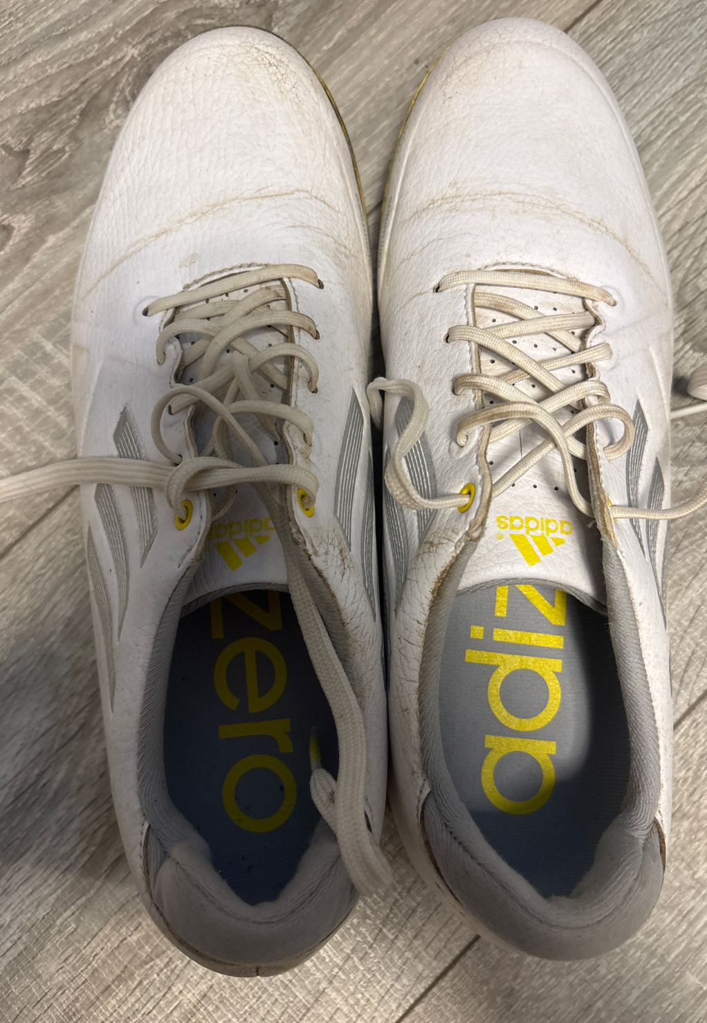Adidas CodeChaos Golfschuhe Weiß Gr. 40, Spikes, guter Zustand