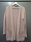 Blue Les Copains Virgin Wool Cardigan | IT 38 / XS | Blush Pink | Very Good