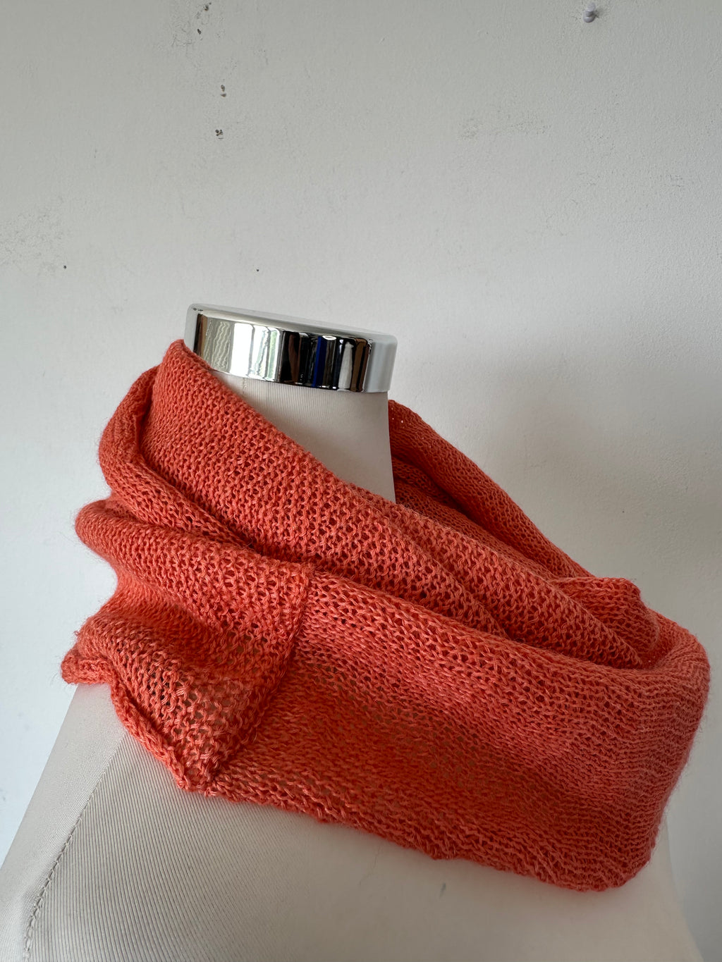 Sol Alpaca COLL004 Baby Alpaca Collar Snood Burnt Orange Uni-Size Like New