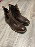 Florsheim Streets Chelsea Gore Brogue Boots Leder Braun EU 43 Normalgebrauch