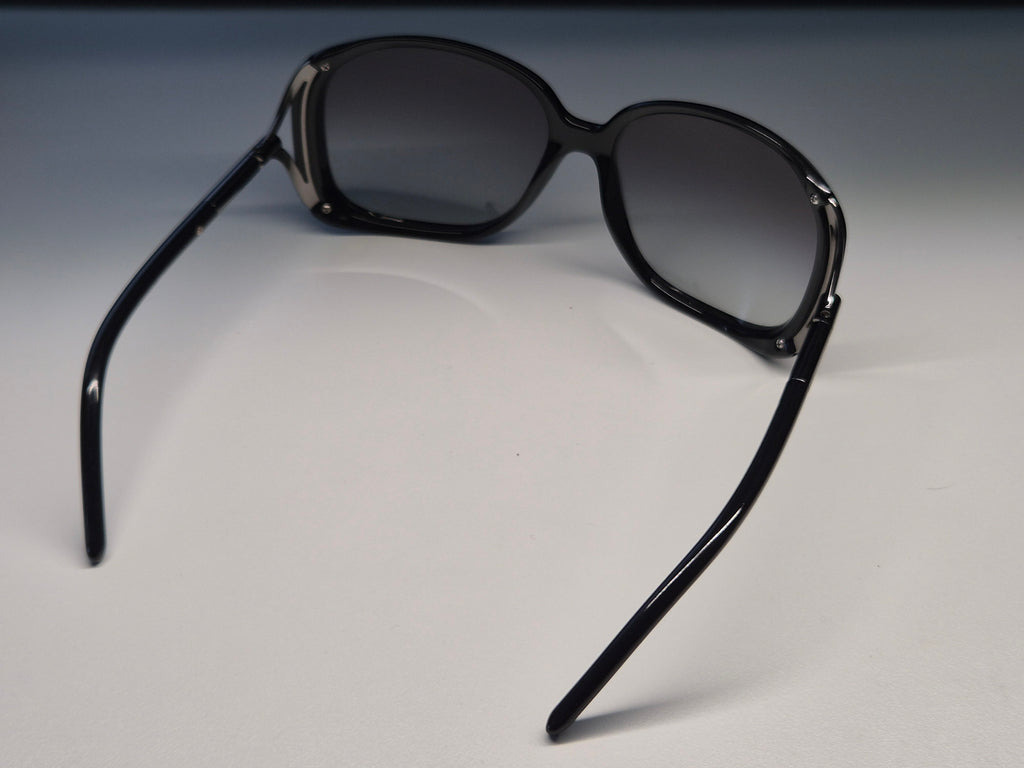 Burberry BE4104 Sunglasses, Black, Gradient Lenses, Acetate, 59-15, Good, Case