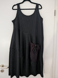She’s Crazy Layering Dress, Black Pinstripe, Size 3 M/L, Good Condition