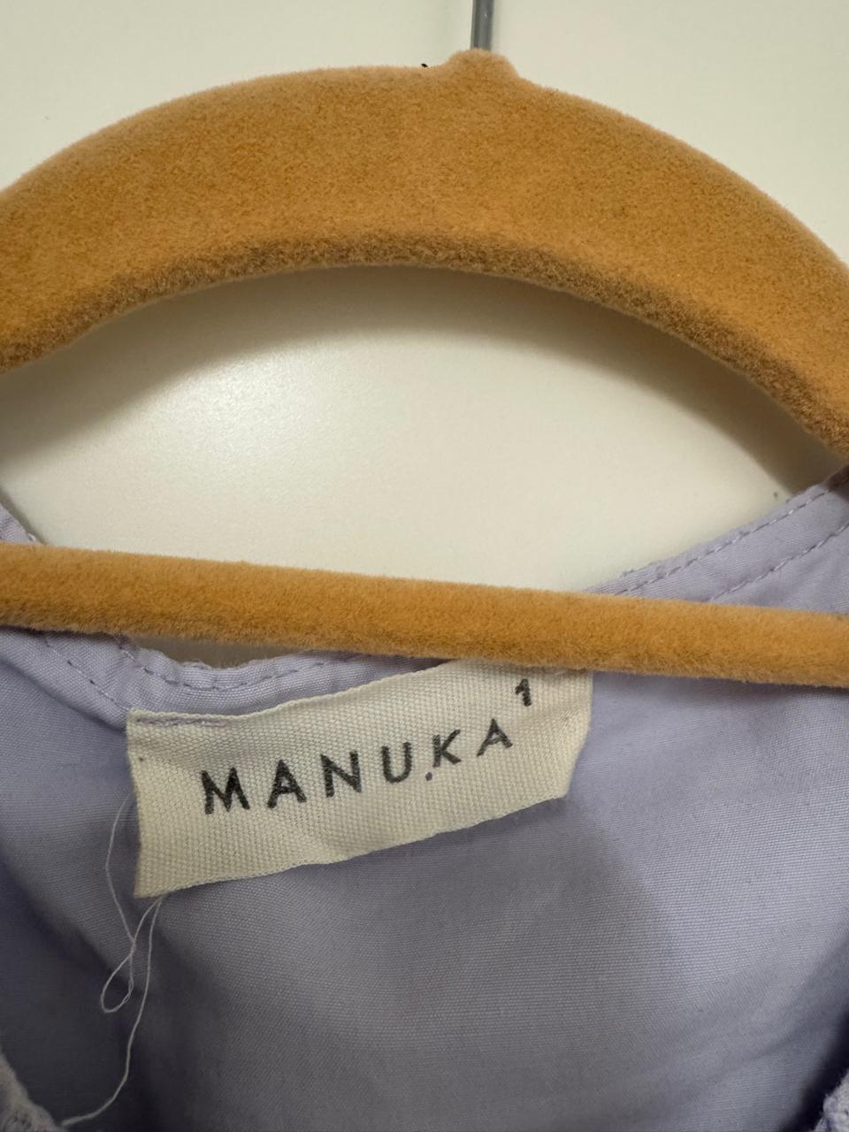 Manuka Eyelet Blouse, Light Blue, Small, Very Good Condition