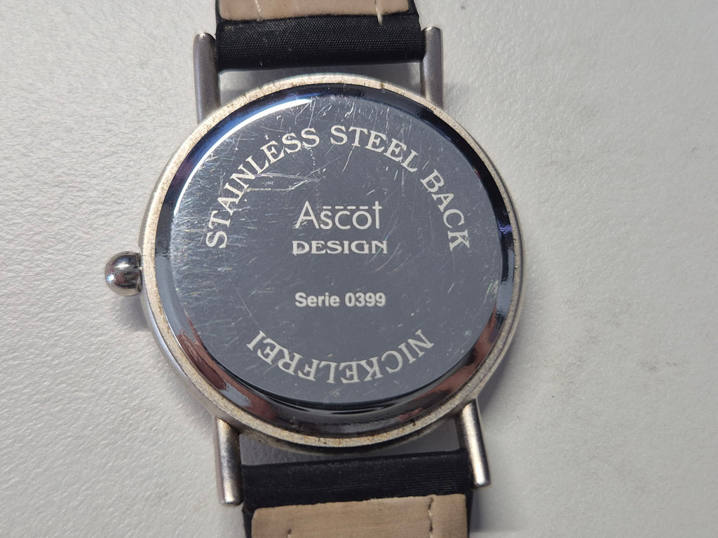 Ascot Design Quarzuhr „Suite 0309“ – Lederarmband, guter Zustand