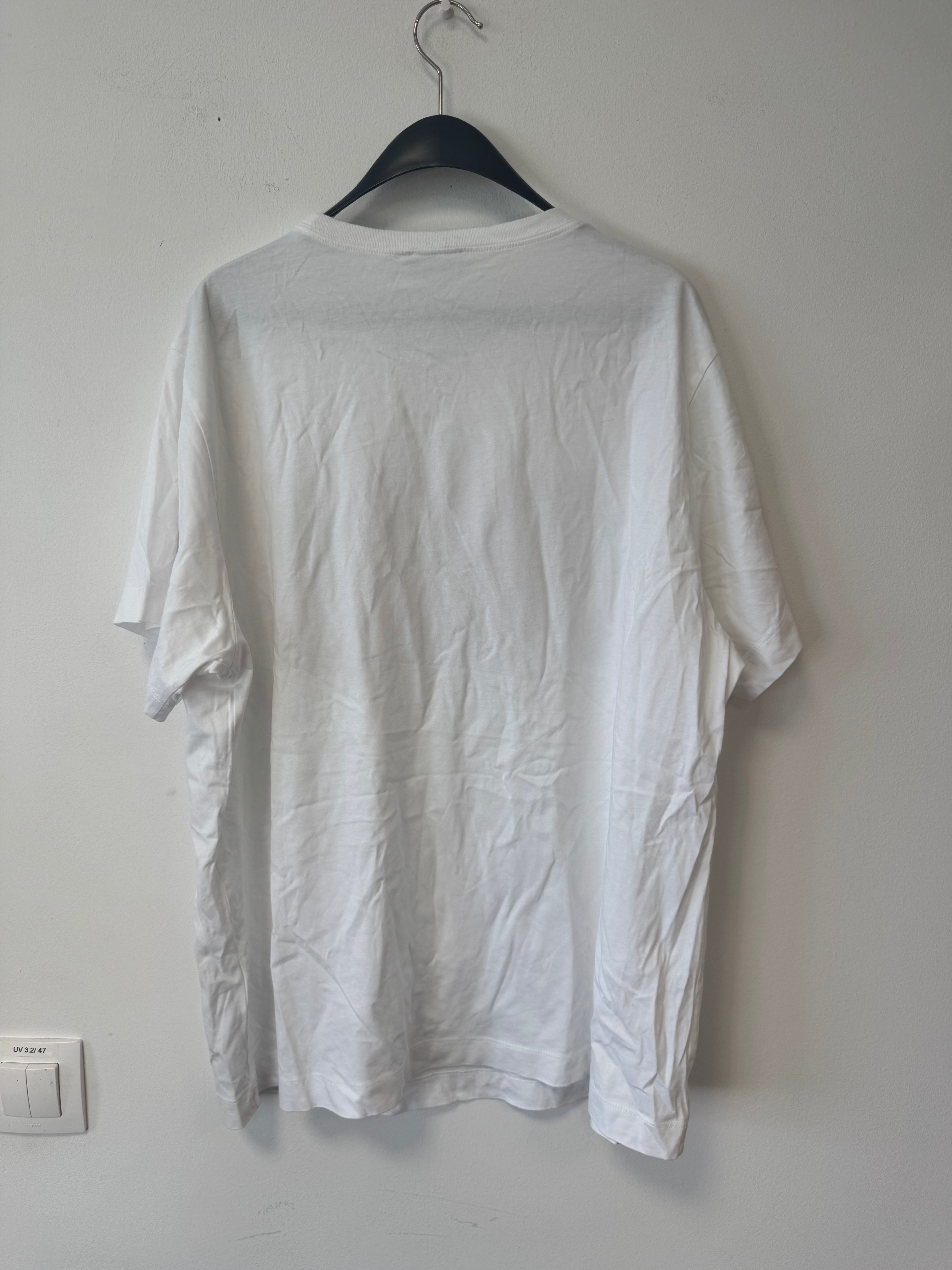 Escada Eriss T-Shirt – Pailletten-Lippen, Weiß, XL, Sehr guter Zustand