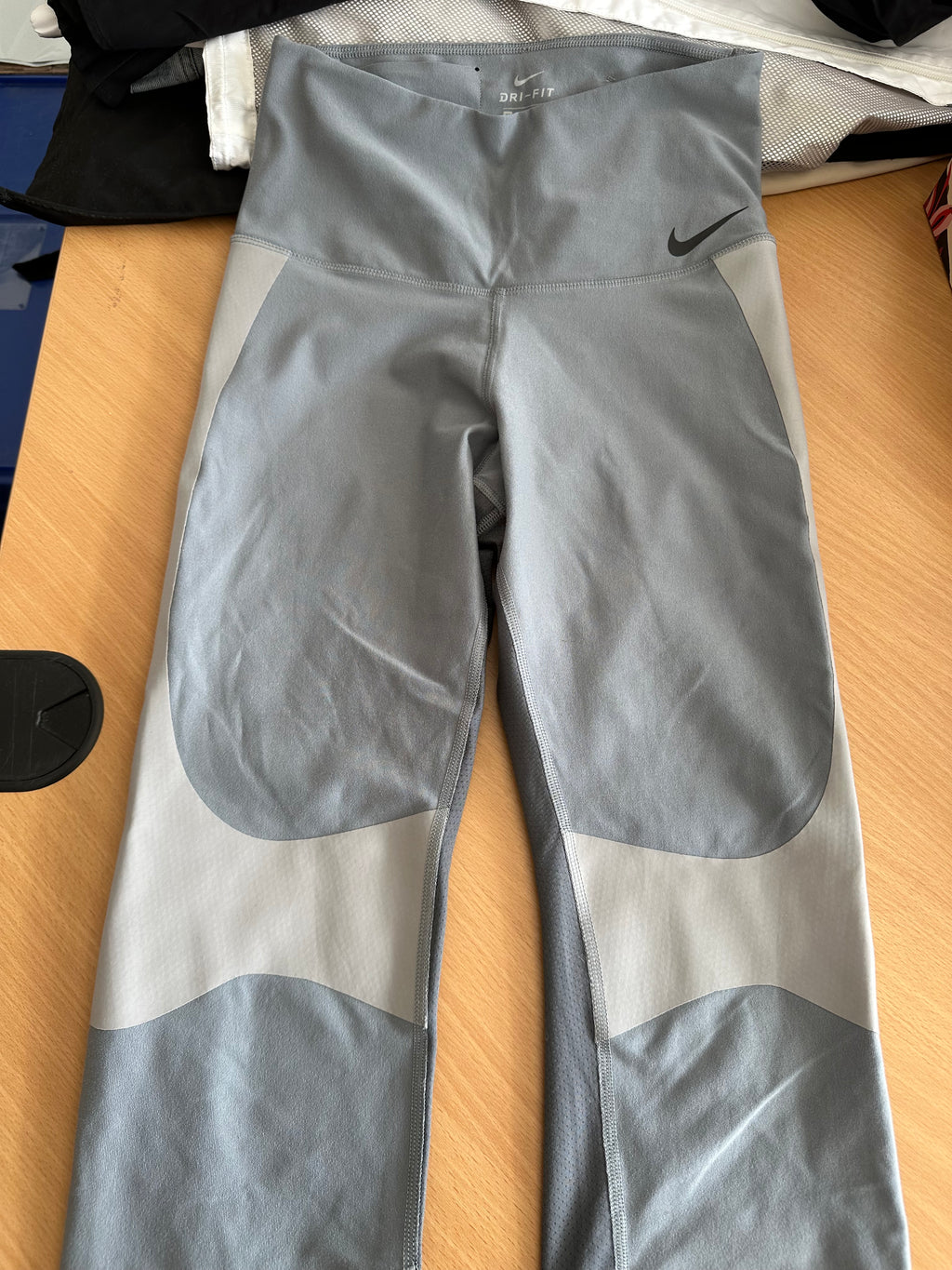 Nike One Dri-FIT Colour-Block Tights – Women's M, Grey, Very Good