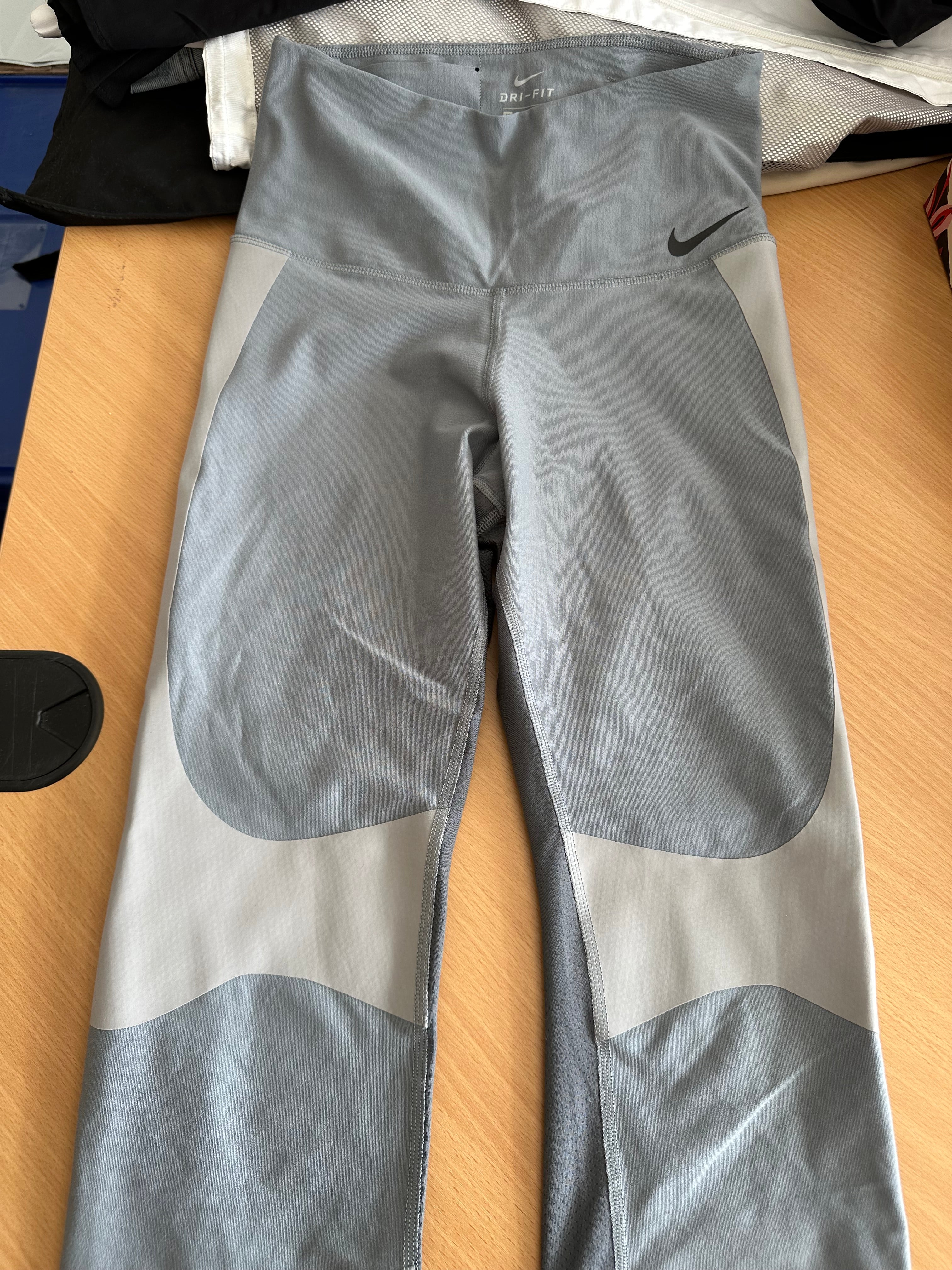 Nike One Dri-FIT Colour-Block Tights – Women's M, Grey, Very Good