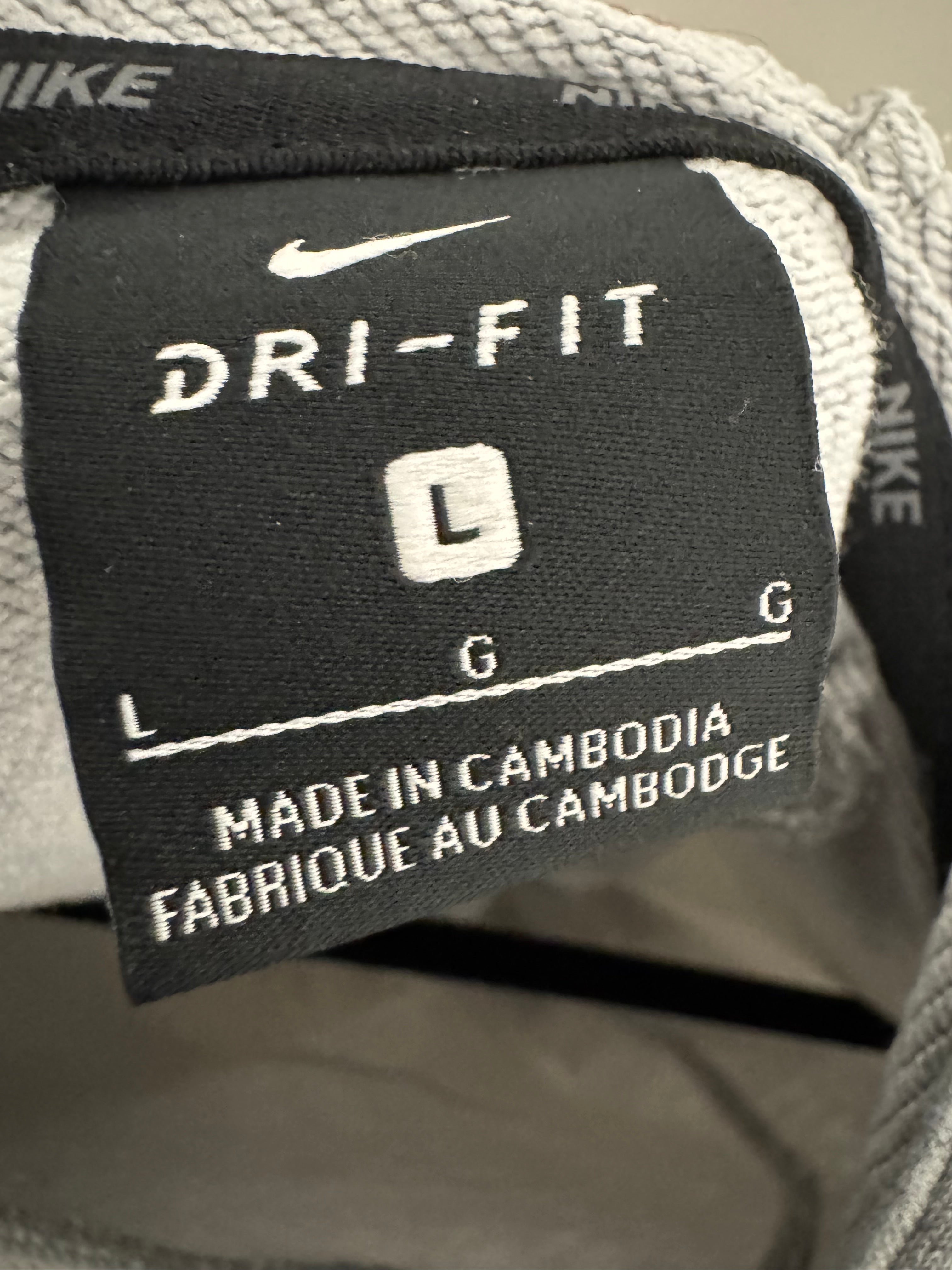 Nike Therma-FIT Pullover Hoodie – Grau, Größe L, Guter Zustand