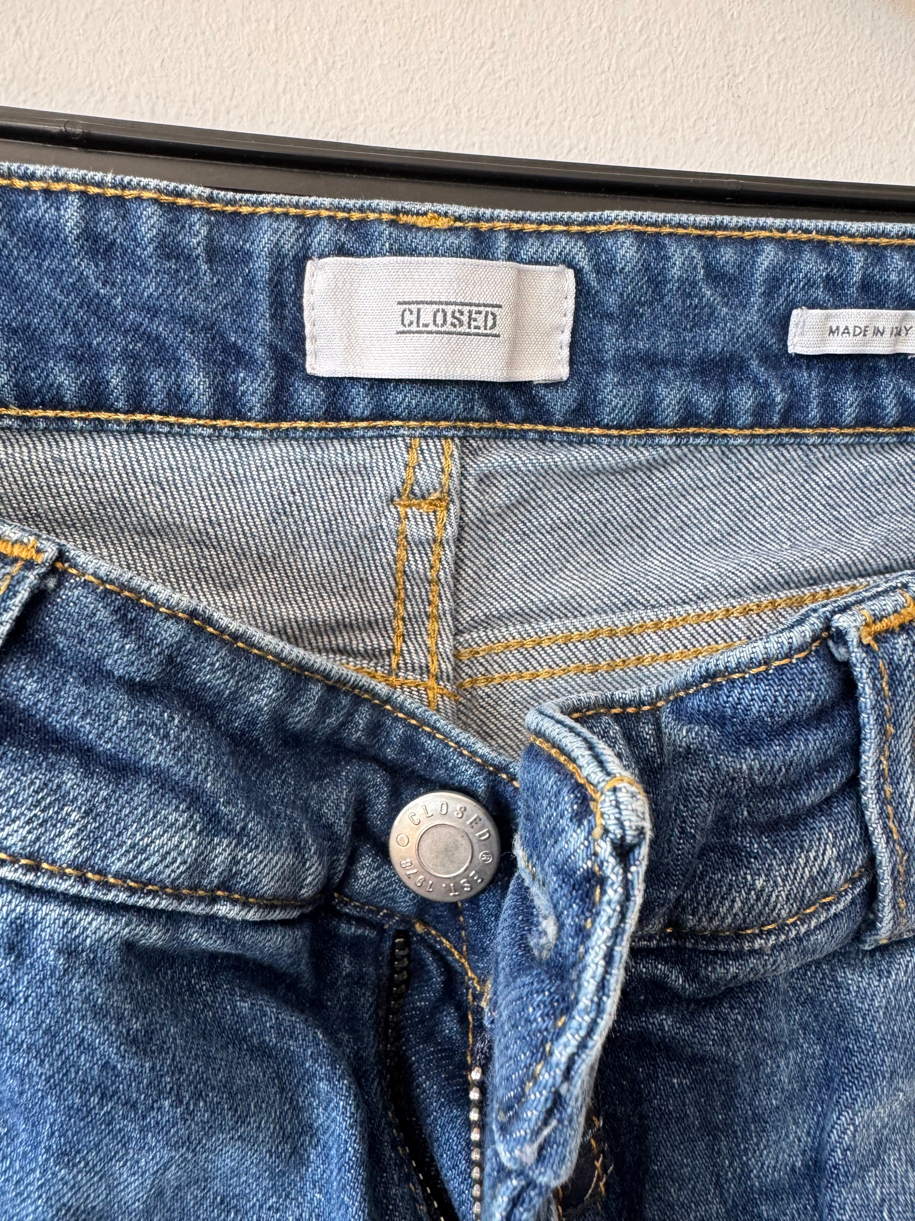CLOSED Unity Slim Jeans W30 – blau, Stretch-Denim, Made in Italy, guter Zustand