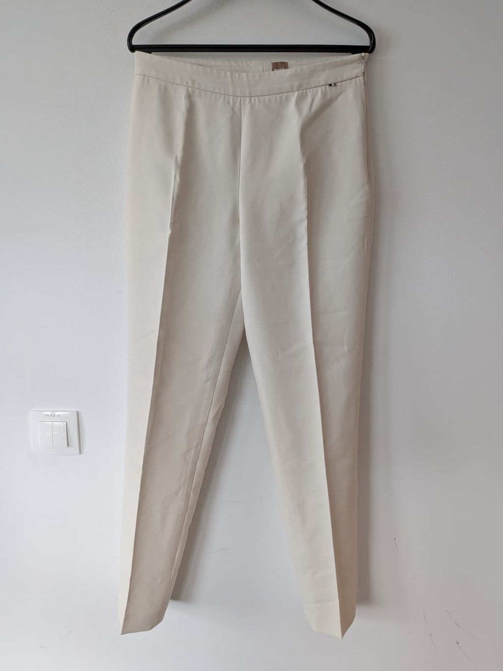 BOSS Damen Stoffhose | Creme | XS / EU 34 | guter Zustand
