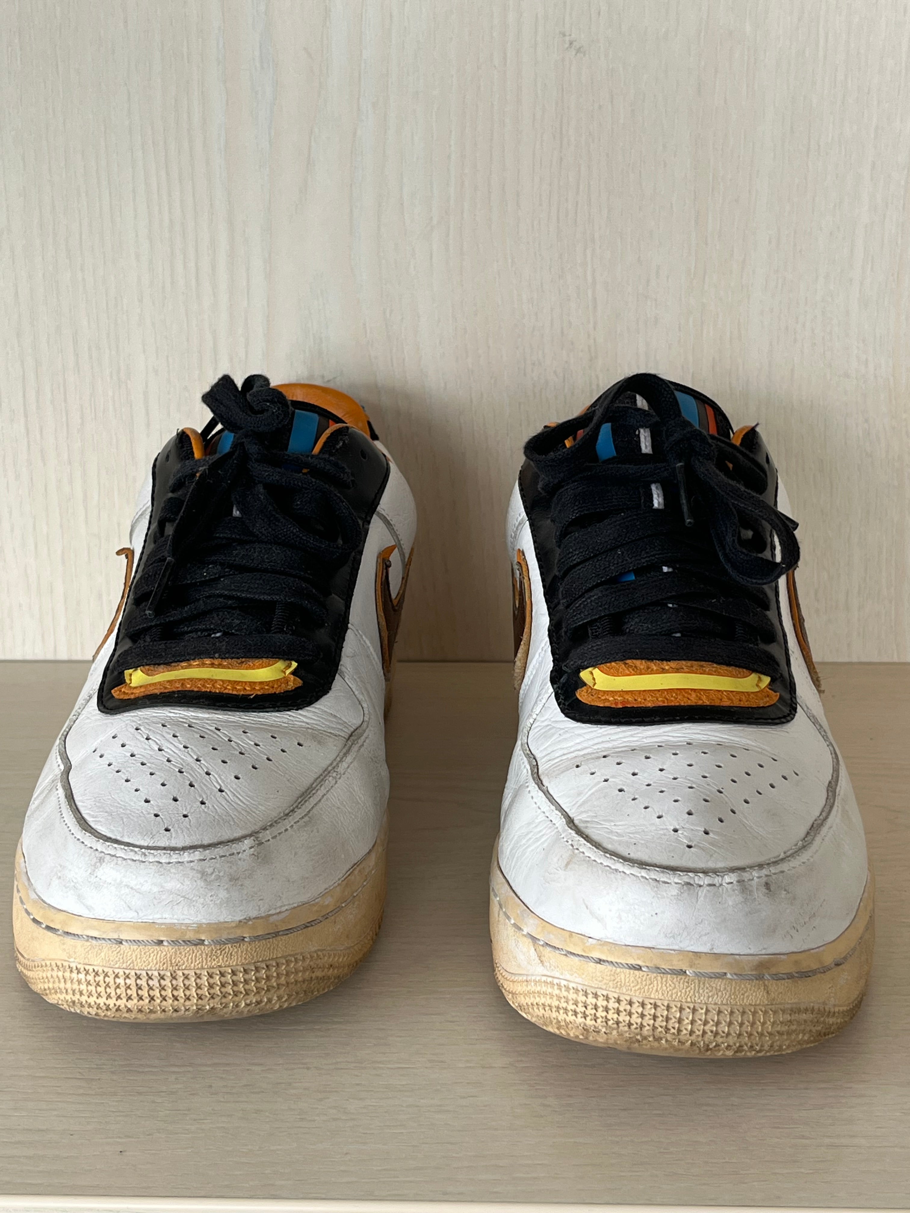 Nike Air Force 1 Low x Riccardo Tisci Weiß/Schwarz/Braun EU 45 Gebraucht
