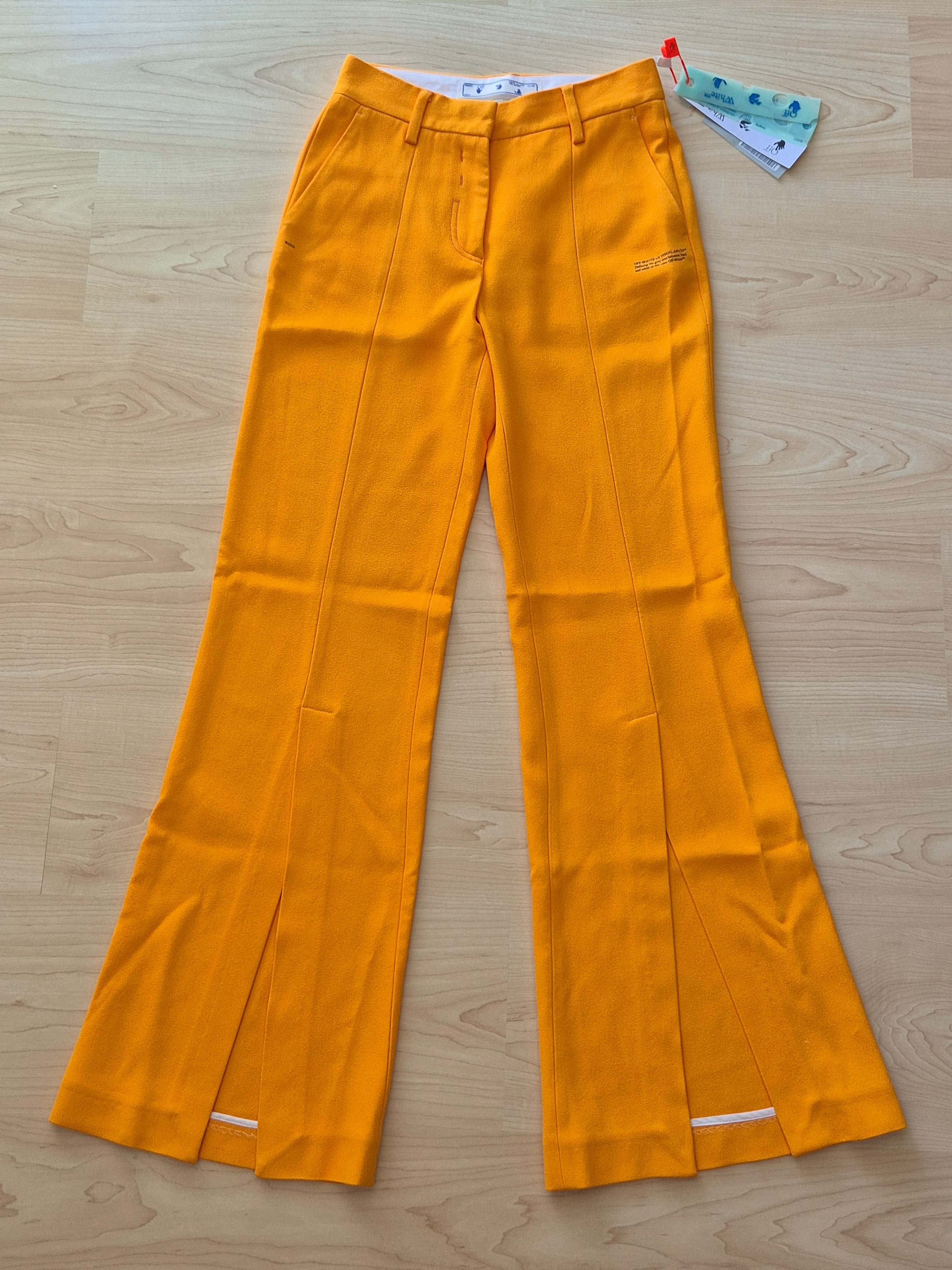 Off-White™ Split-Flared Hose Orange Gr. 38 Neu mit Etikett