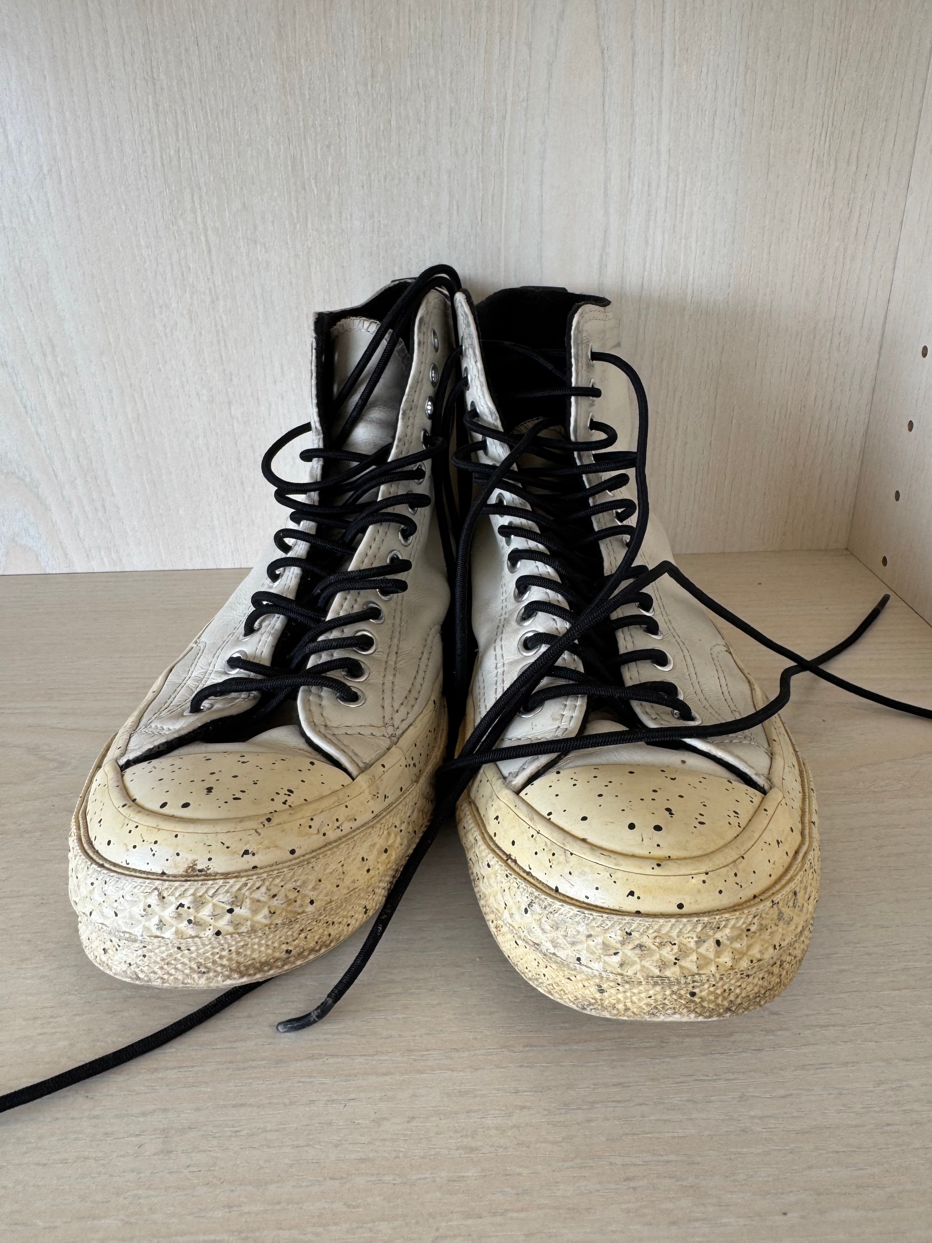 Converse Chuck 70 Twisted Resort Leder Offwhite/Schwarz EU 39 Gebraucht