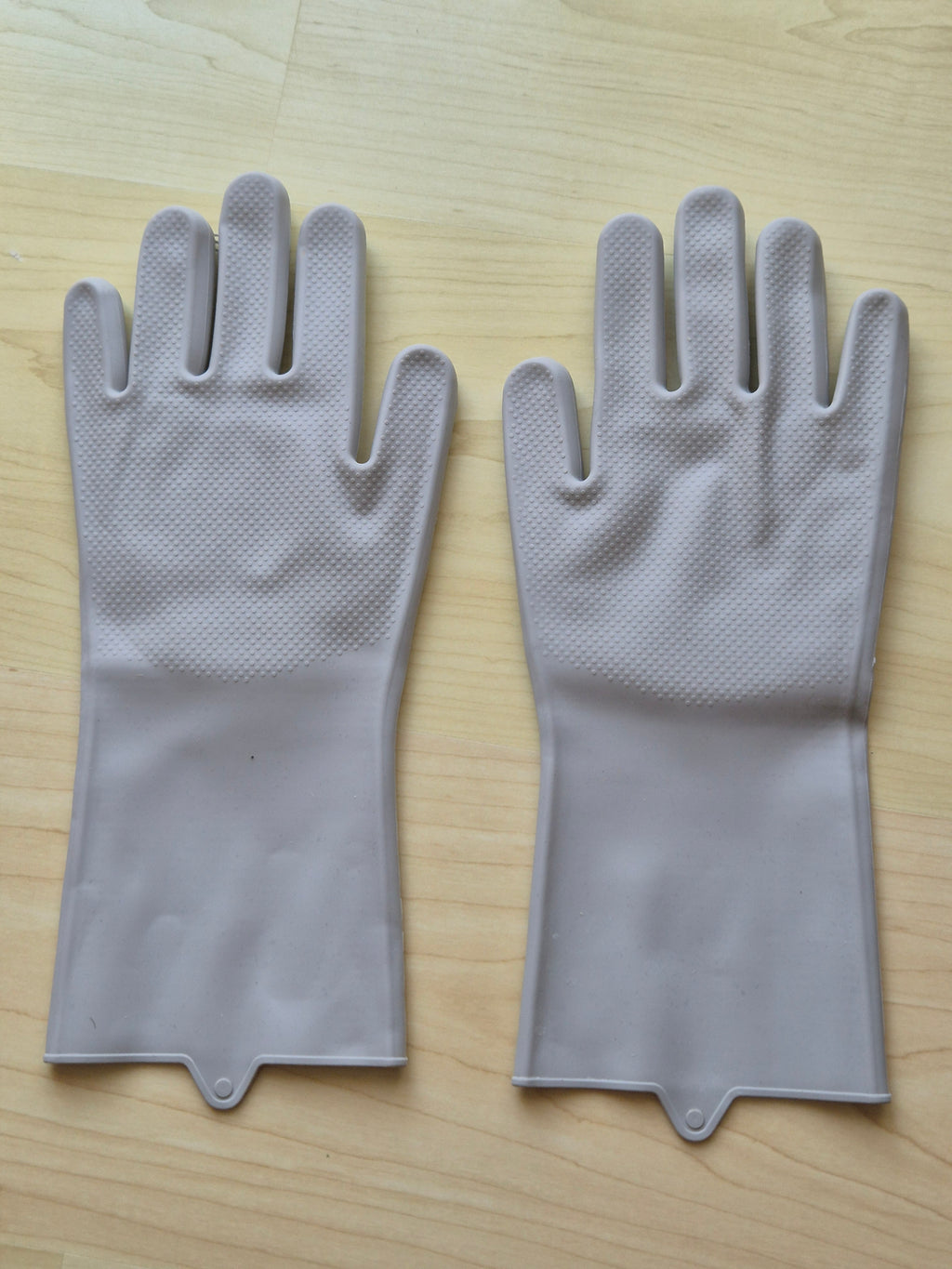 LHOME Magic Silicone Dishwashing Gloves Gray One Size – Very Good