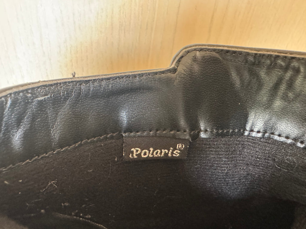 Polaris Women’s Ankle Boots – Black Leather, Size 38, Normal Use