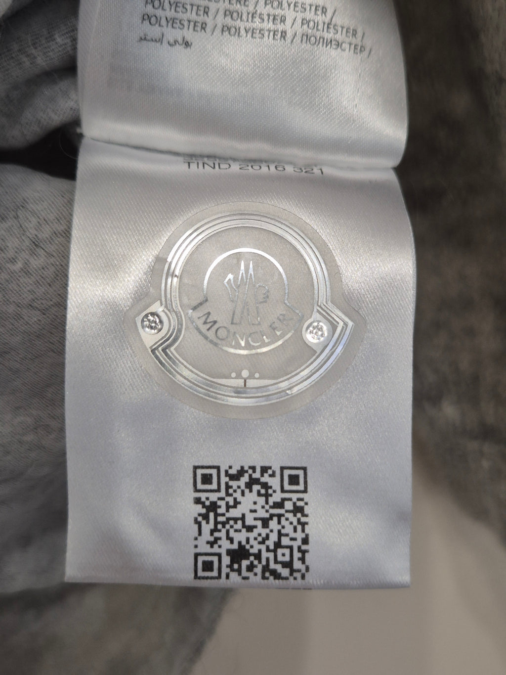 Moncler Tricot Girocollo Pullover Light Gray S Sehr Gut