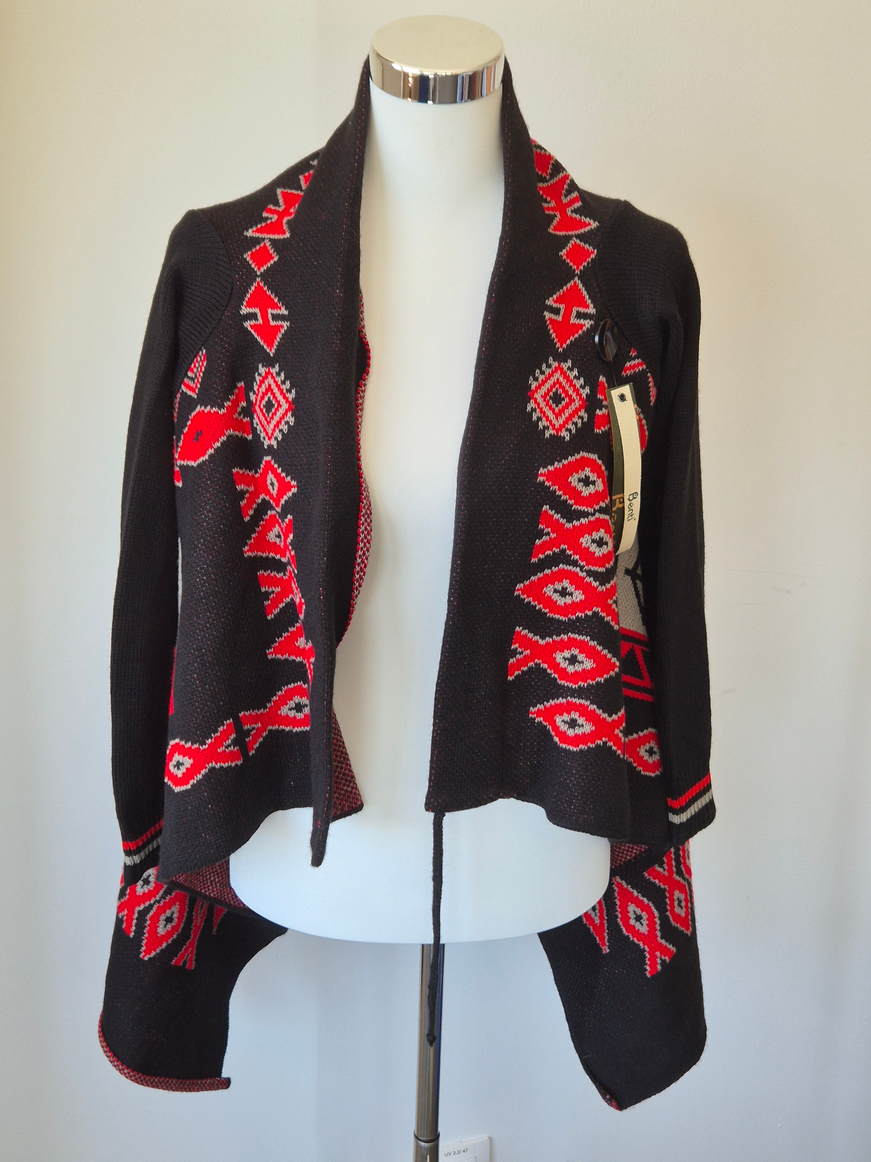 Benti Cardigan – Wasserfall, Jacquard Navajo Muster, Gr. M, Neu