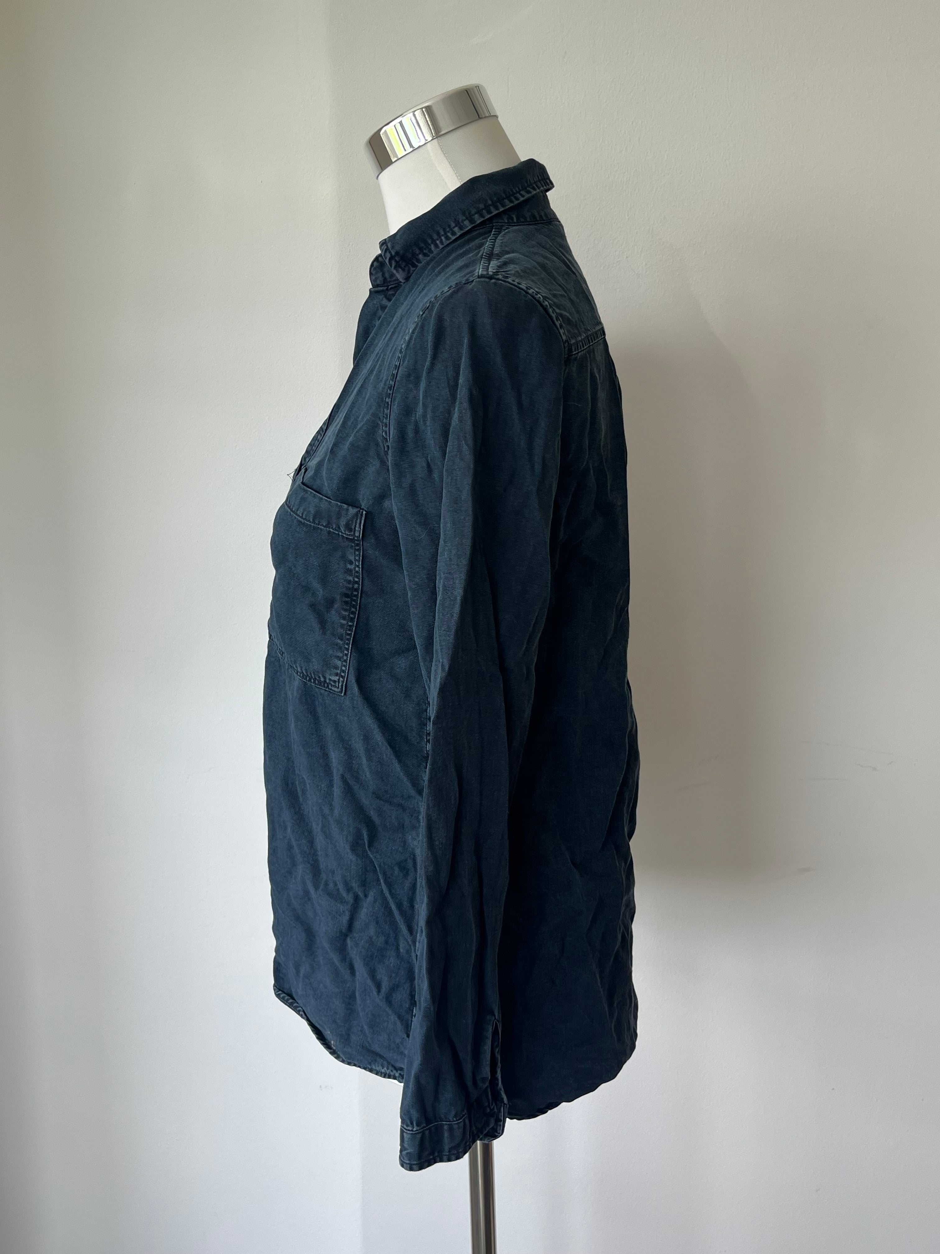 Massimo Dutti Damen Jeanshemd, Indigo, Gr. 34, Guter Zustand
