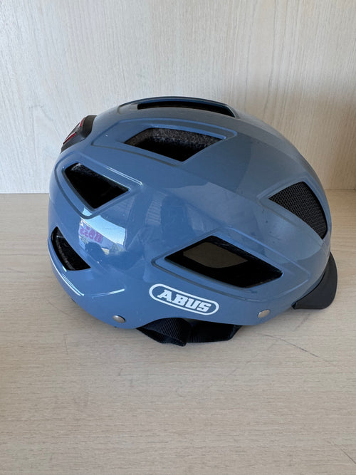 ABUS Hyban 2.0 Urban Fahrradhelm M (52-58 cm) mit LED – Polarblau, sehr gut