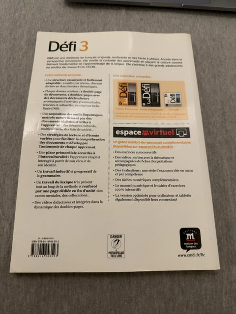 Défi 3 – Französisch Methode | Schülerbuch + Audio-CD | B1 | Sehr guter Zustand