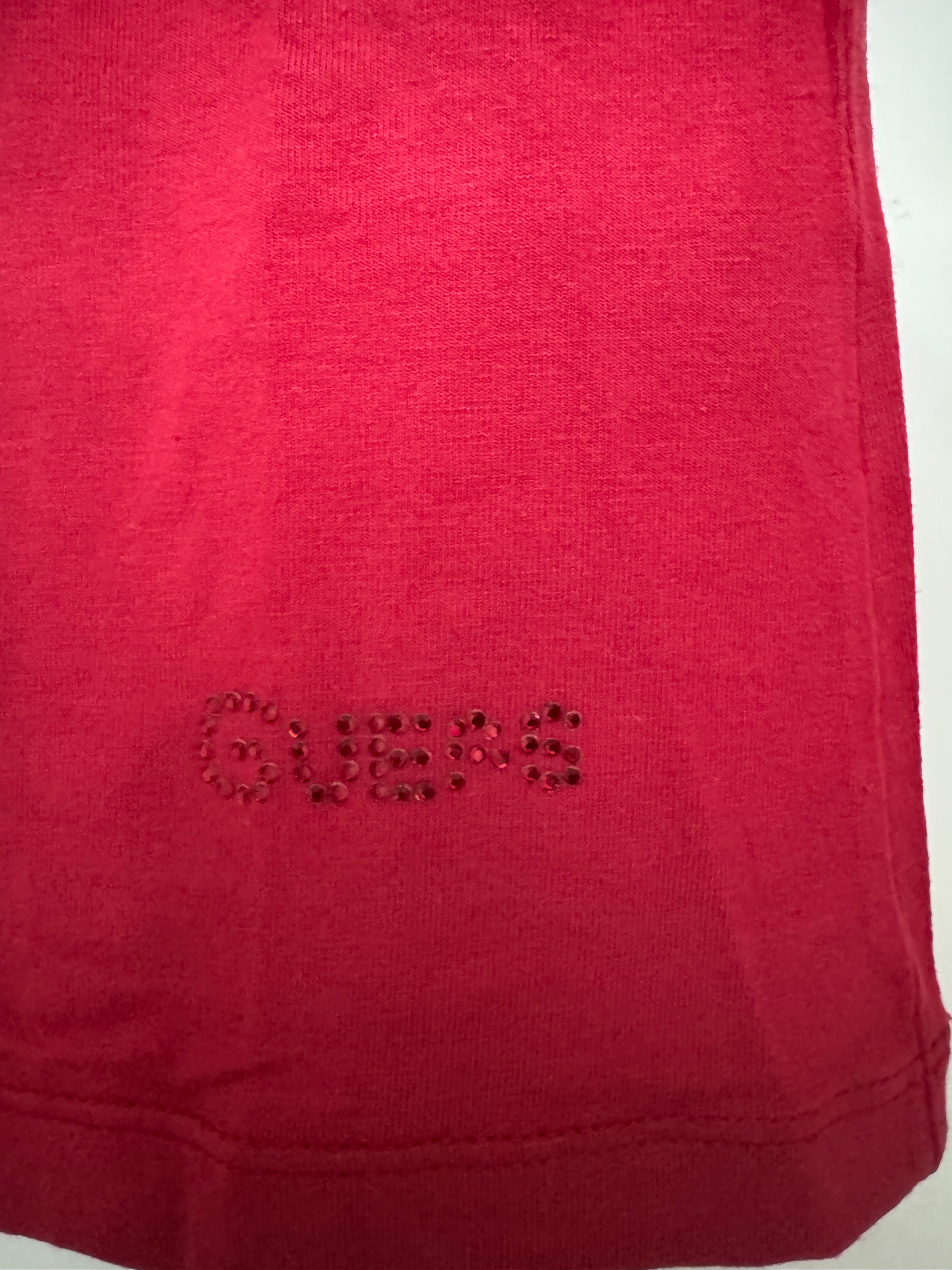 GUESS Rollkragenpullover rot, Viskosemix, Gr. unbekannt, Zustand: Mangelhaft
