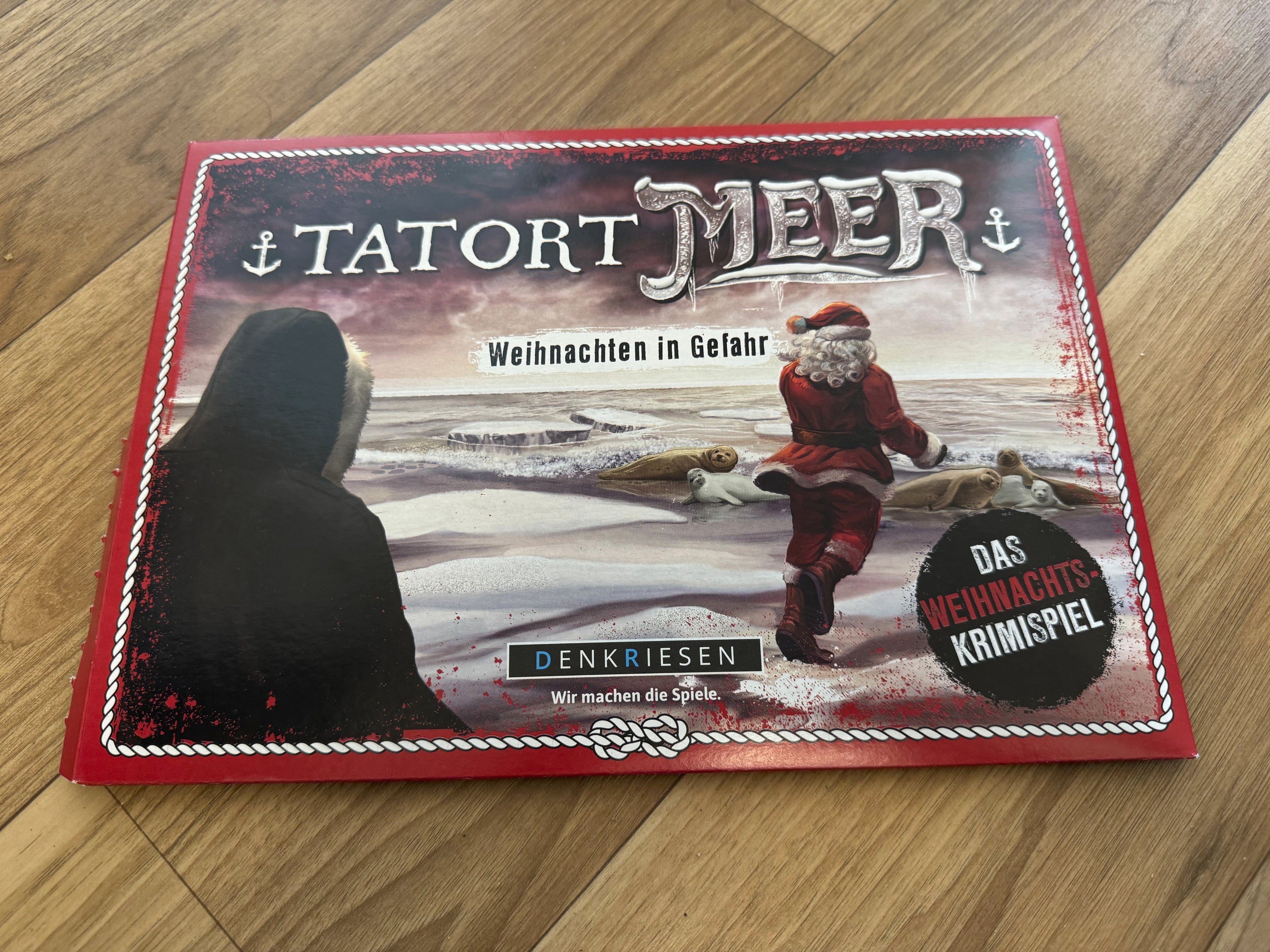 Tatort Meer – Weihnachten in Gefahr, DENKRIESEN, Brettspiel, Deutsch, Gut