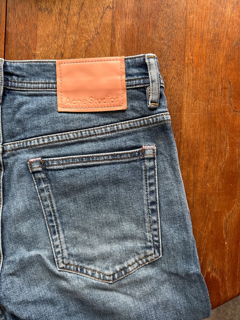 Acne Studios River Mid Blue Jeans W30 L34 – Sehr guter Zustand, Made in Italy