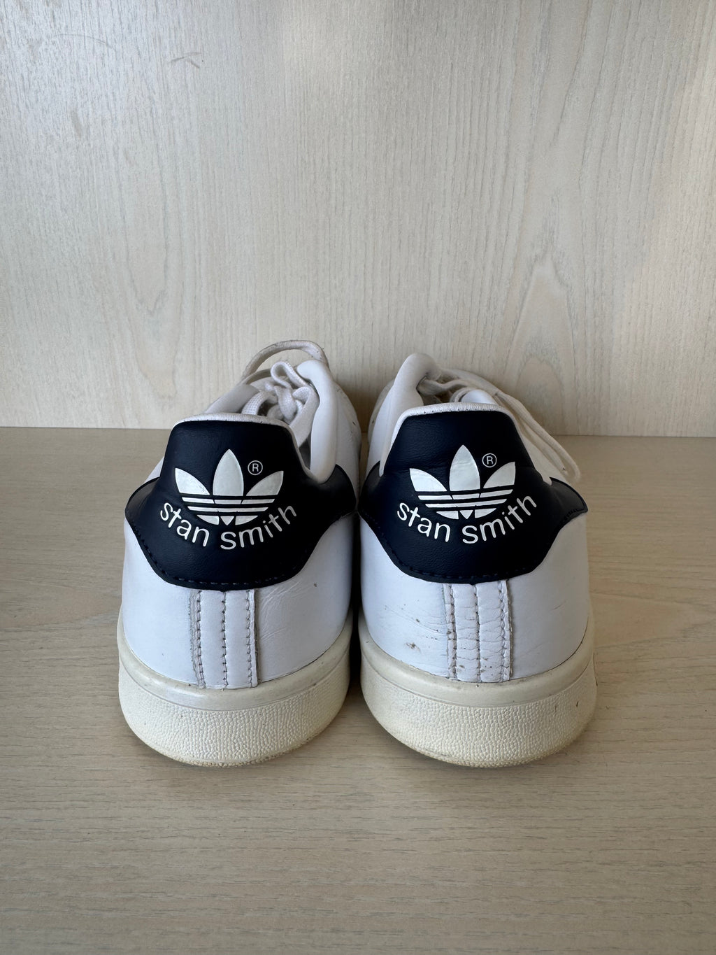 Adidas Stan Smith Weiß/Blau – US 11 EU 45 – Leder Sneaker – Gebraucht
