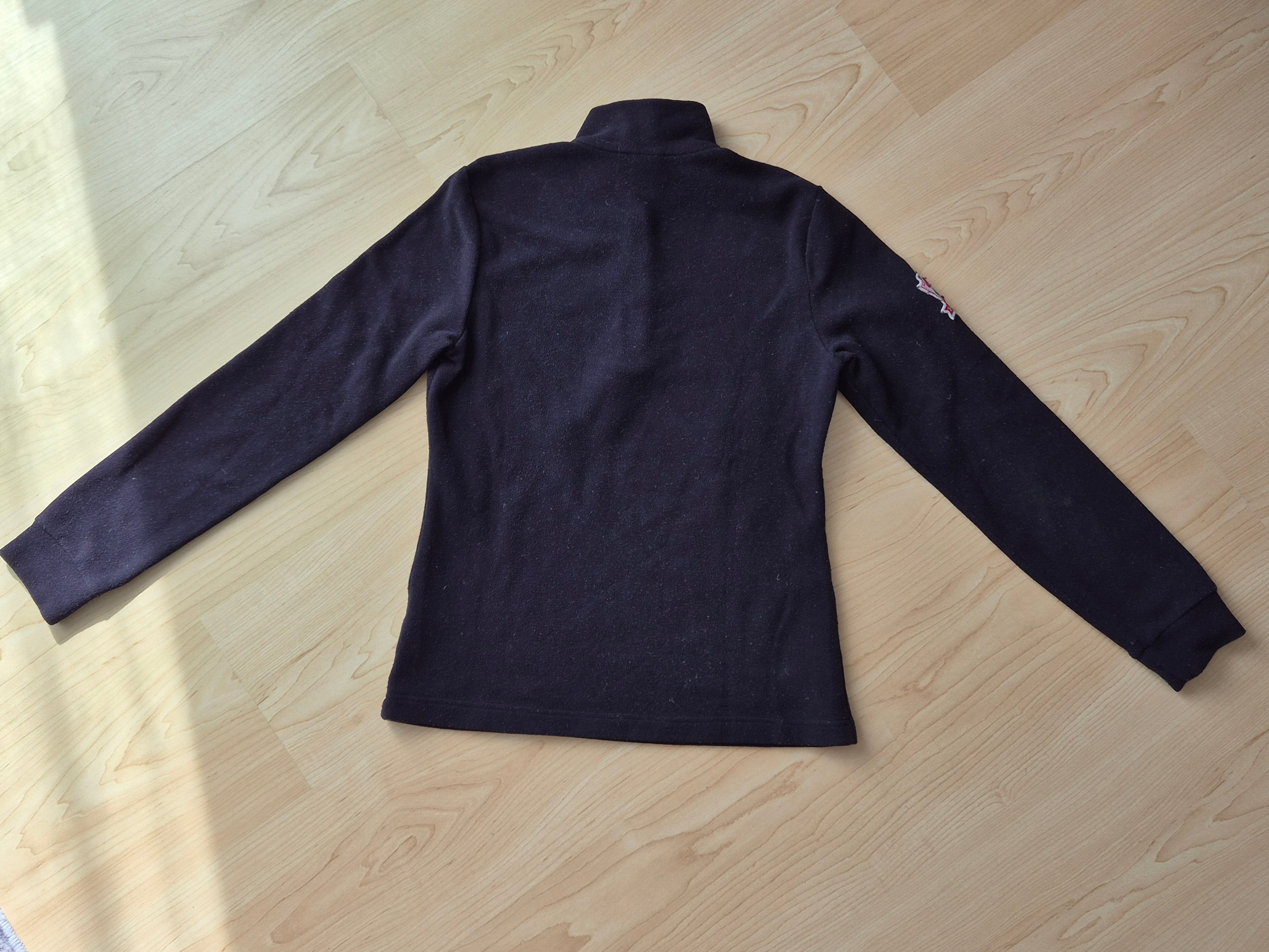 Odlo Damen XS Schwarz Microfleece 1/2-Zip Pullover – warm & atmungsaktiv