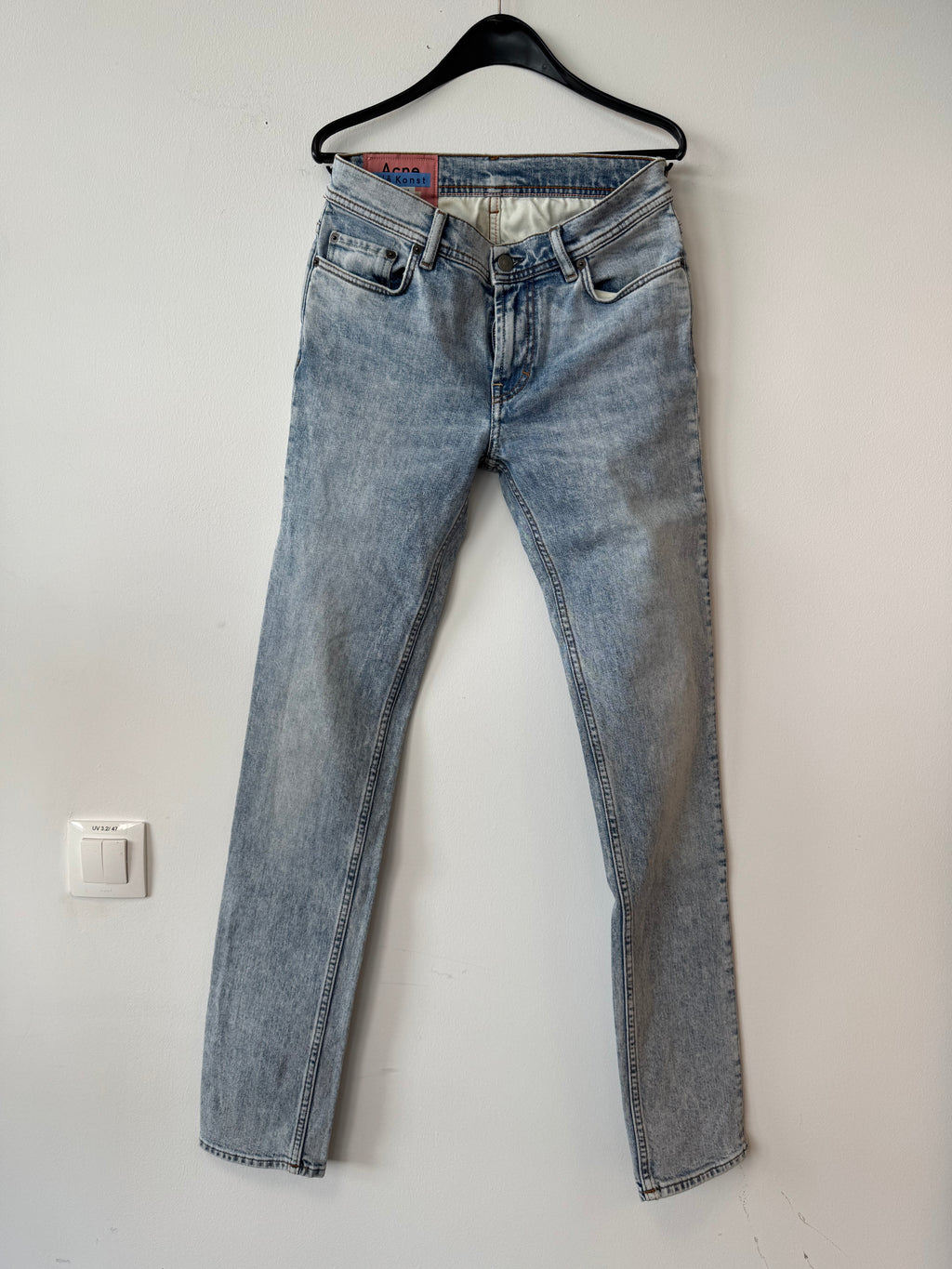 Acne Studios Blå Konst Jeans 28/32 Hellblau, Guter Zustand